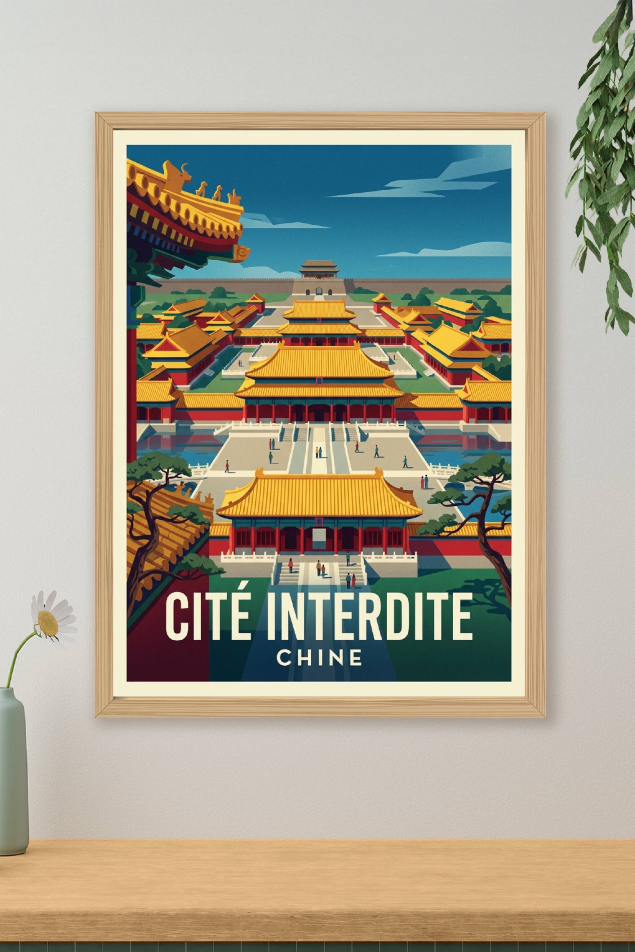 Affiche de la Cité Interdite, Pékin Chine | Afich