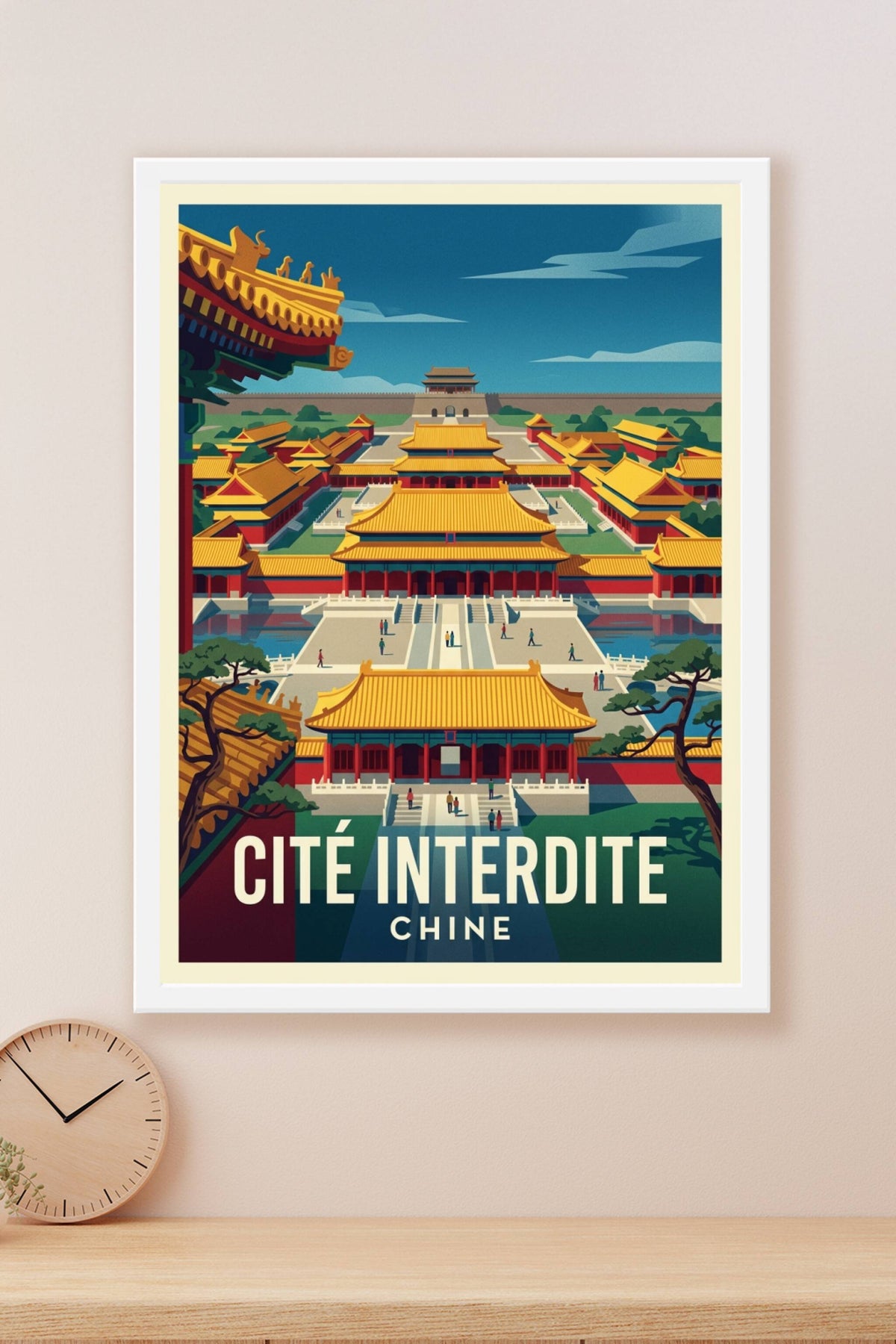 Affiche de la Cité Interdite, Pékin Chine