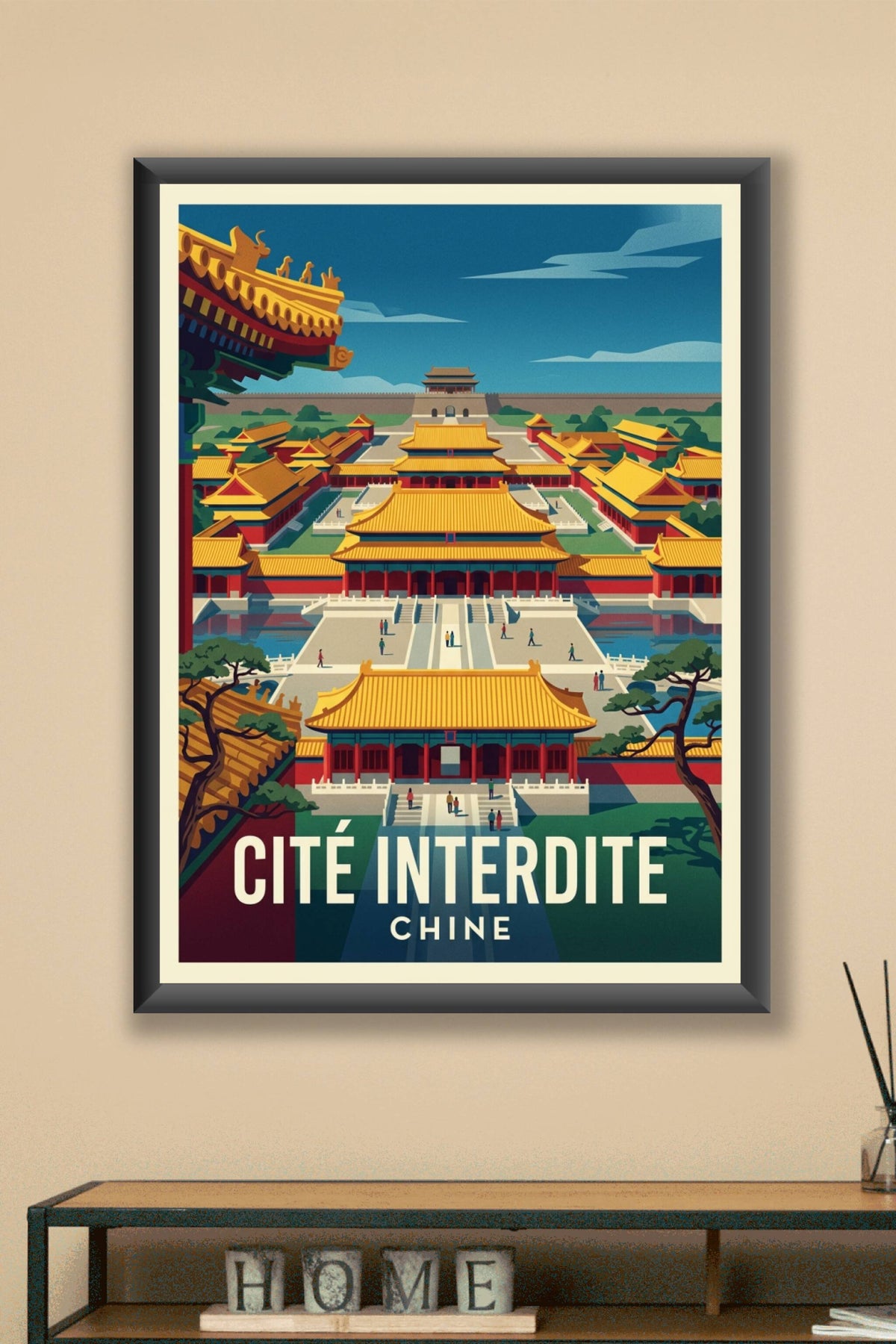 Affiche de la Cité Interdite, Pékin Chine