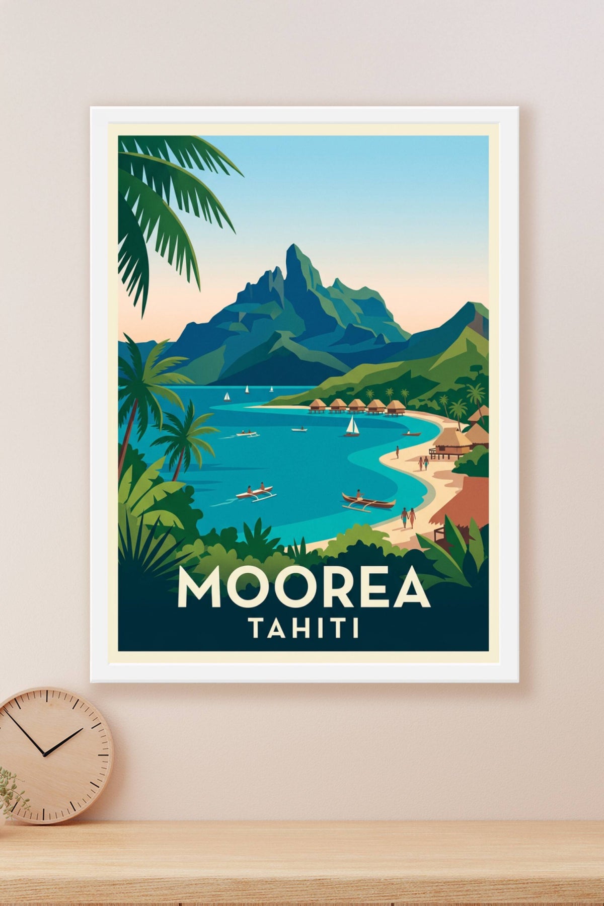 Poster de Moorea, paysage de Polynésie française
