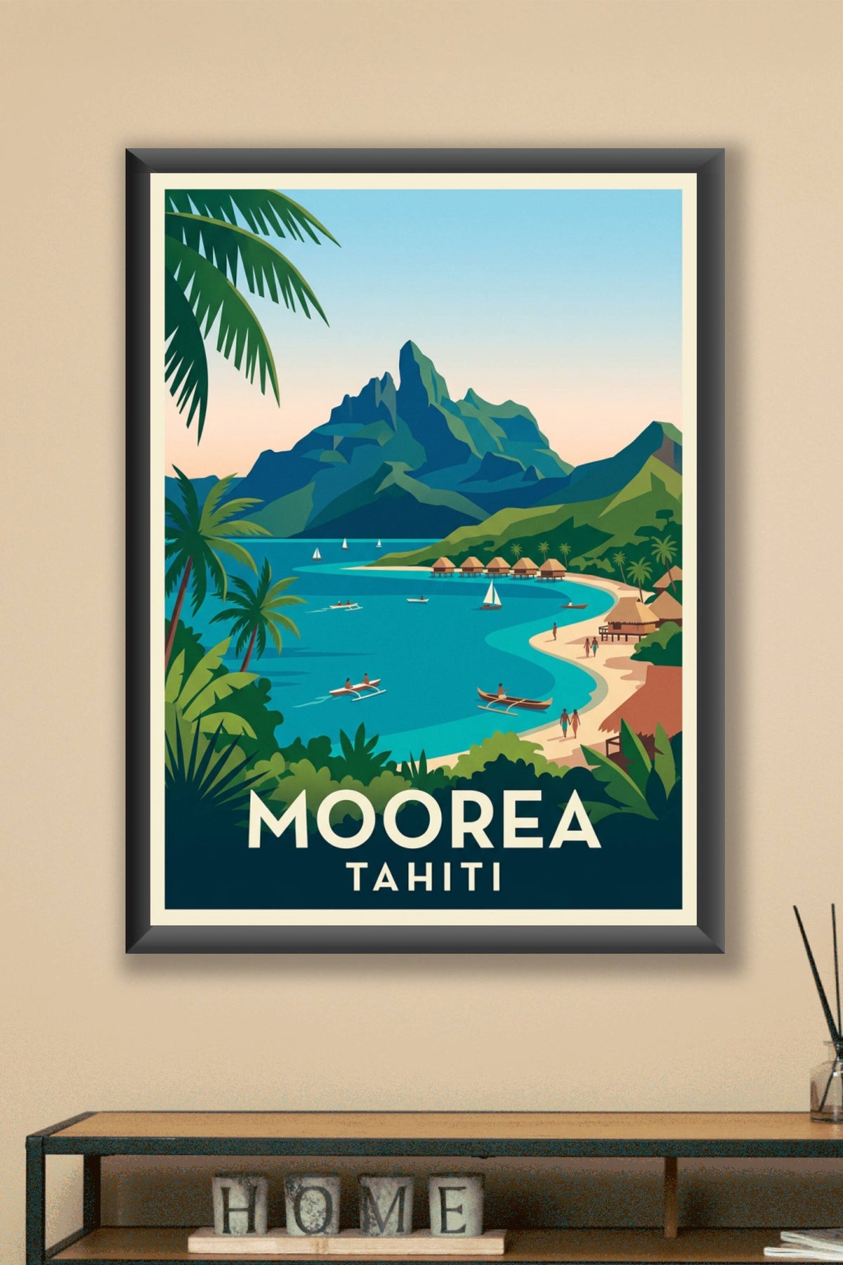 Poster de Moorea, paysage de Polynésie française