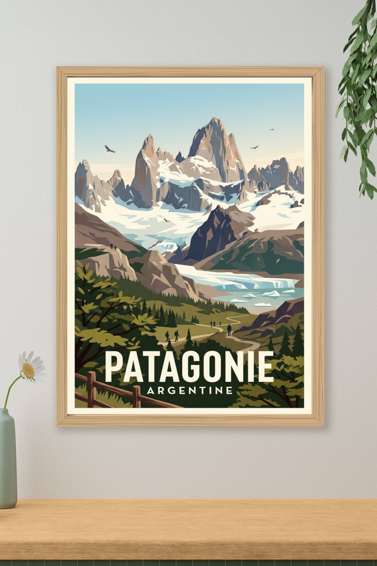 Affiche de Patagonie, poster paysages d'Argentine