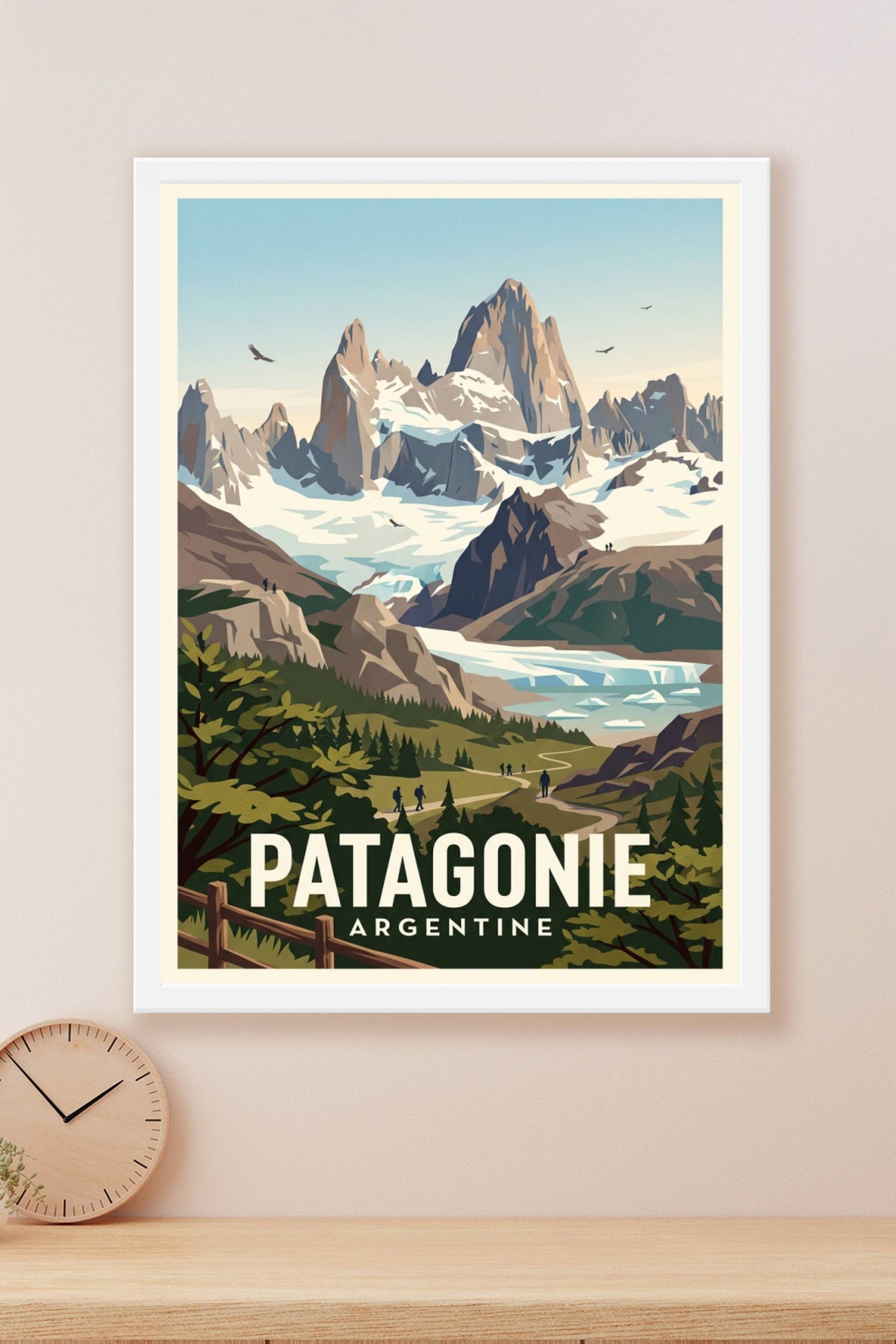 Affiche de Patagonie, poster paysages d'Argentine
