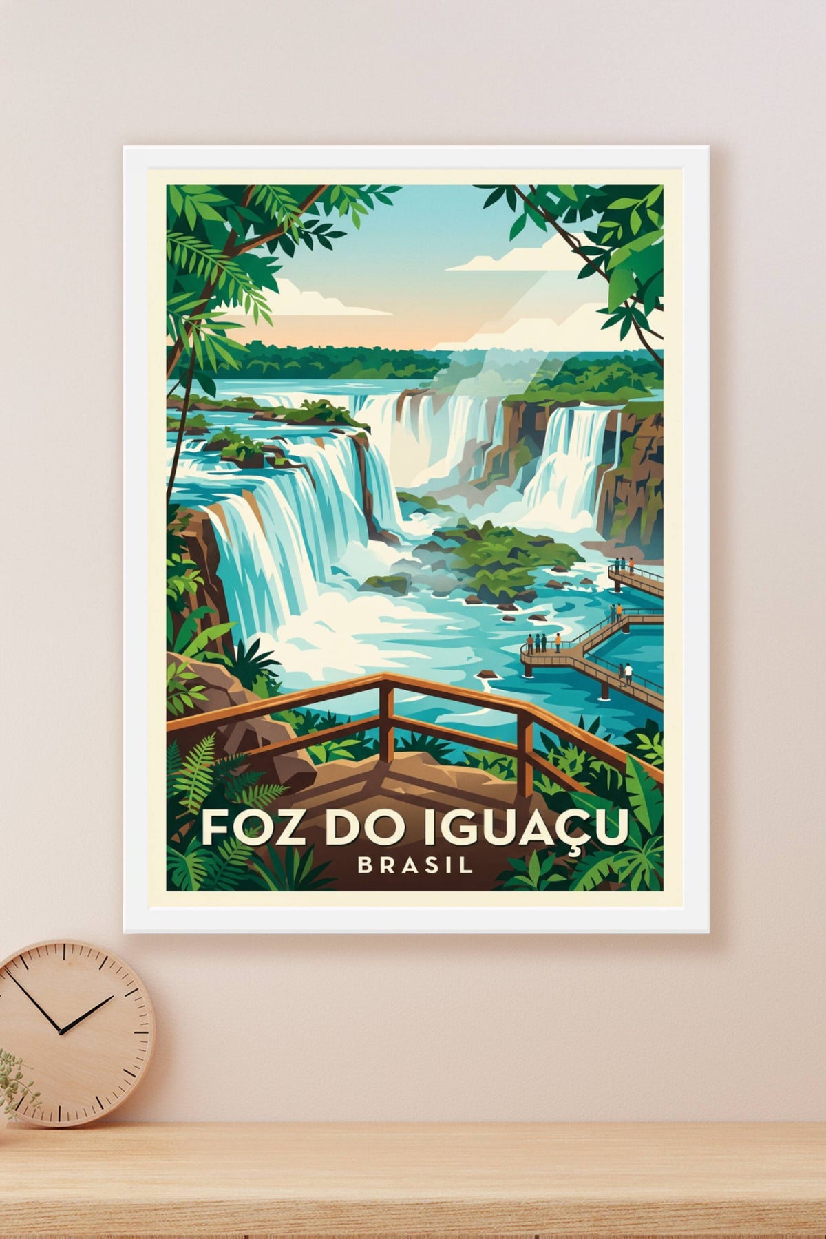 Affiche de Foz do Iguaçu, poster chutes d'eau