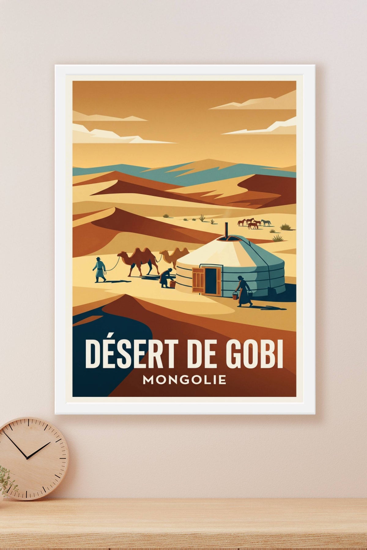 Affiche du Désert de Gobi, poster Mongolie