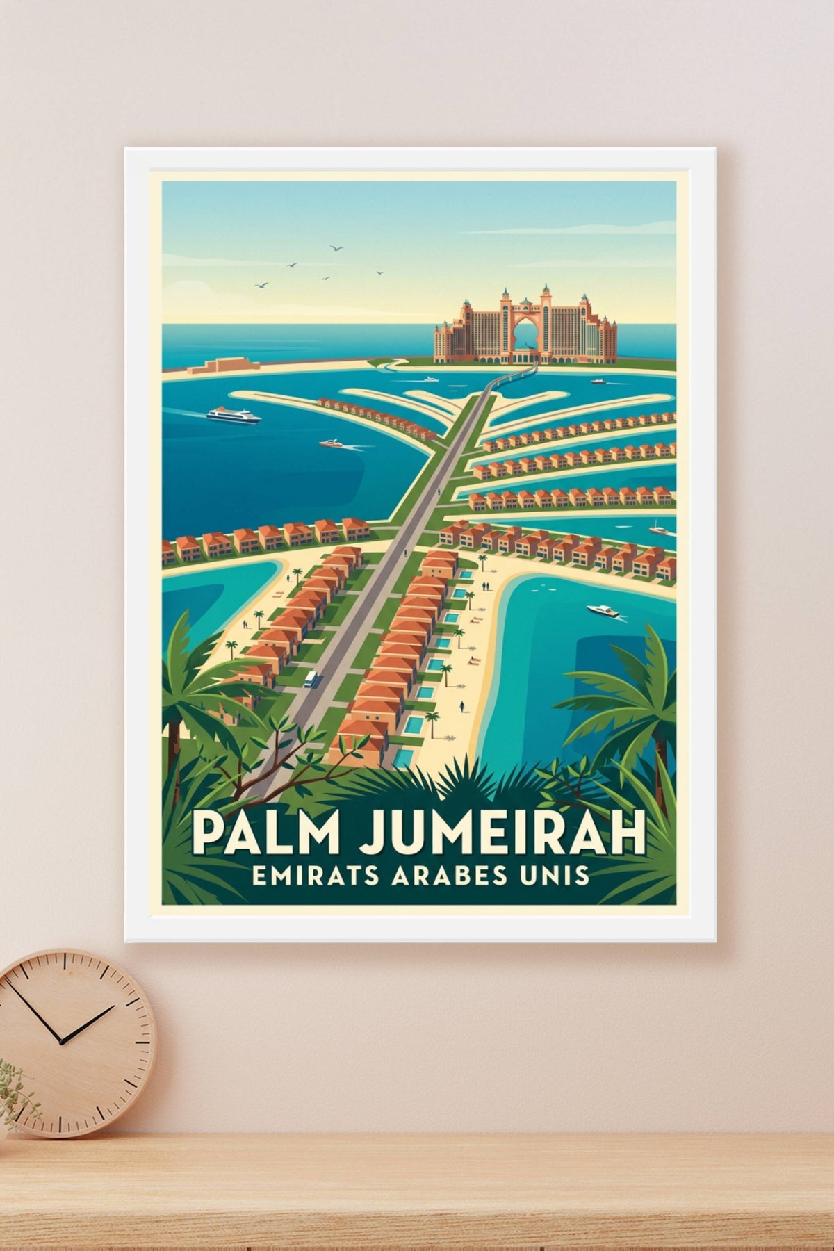 Affiche de Palm Jumeirah, poster hôtel Atlantis