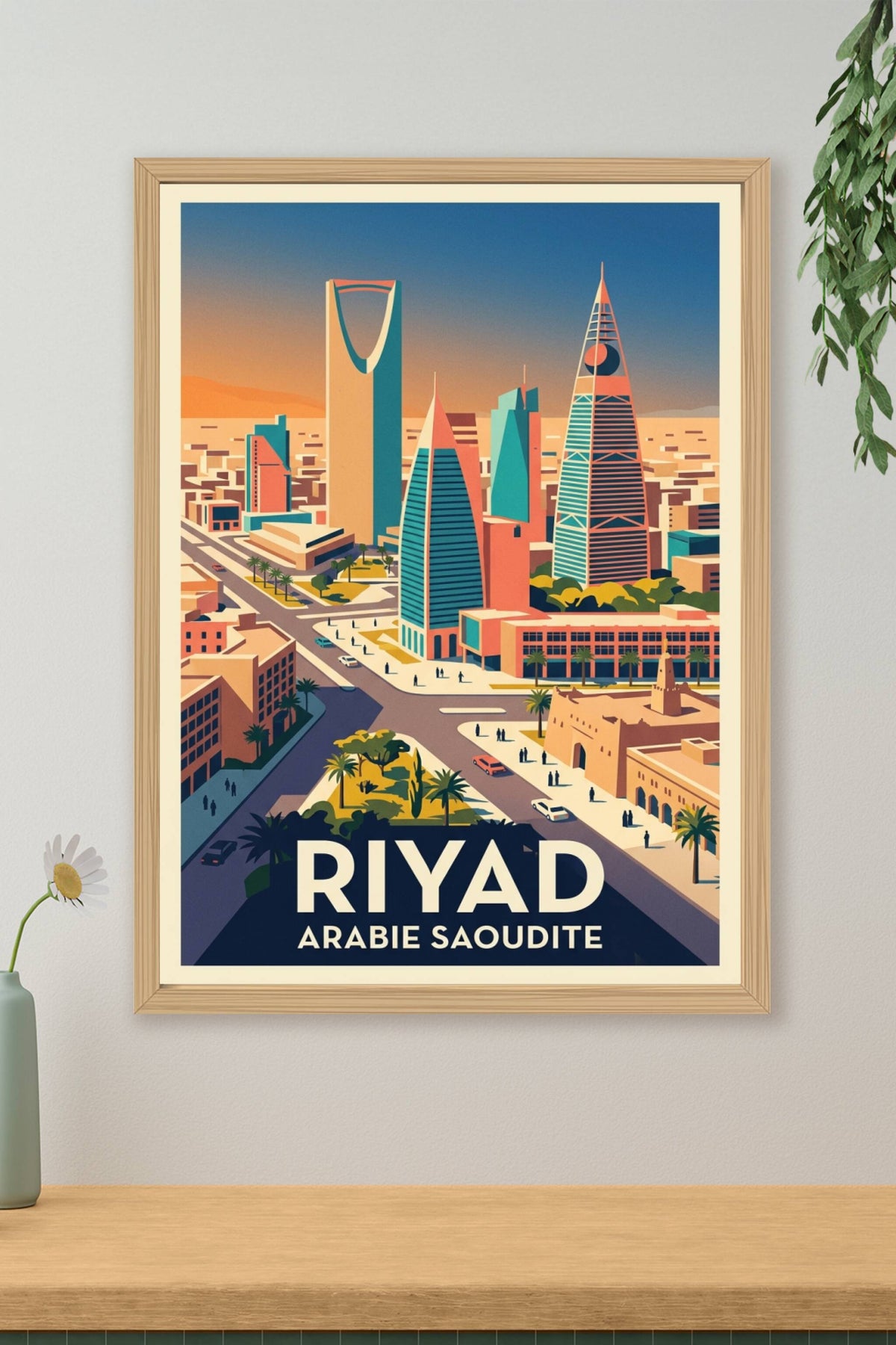 Affiche de Riyad, poster Kingdom Centre Tower