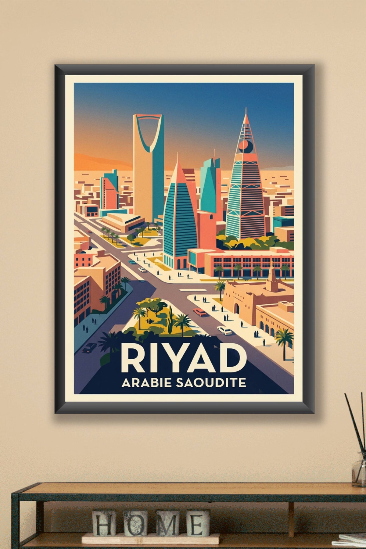 Affiche de Riyad, poster Kingdom Centre Tower