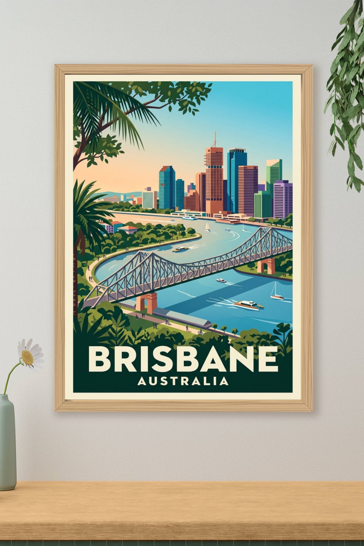 Affiche de Brisbane, Story Bridge Australie