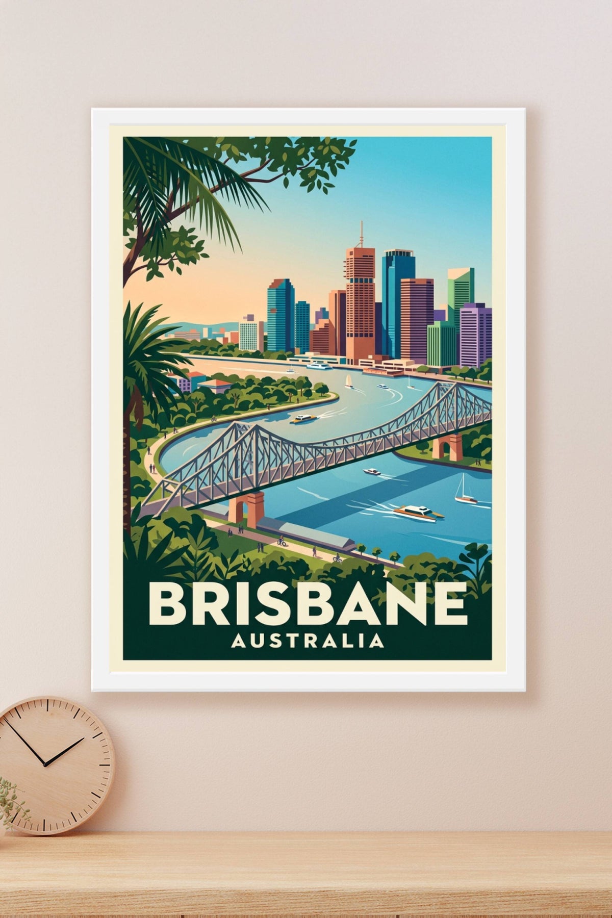 Affiche de Brisbane, Story Bridge Australie