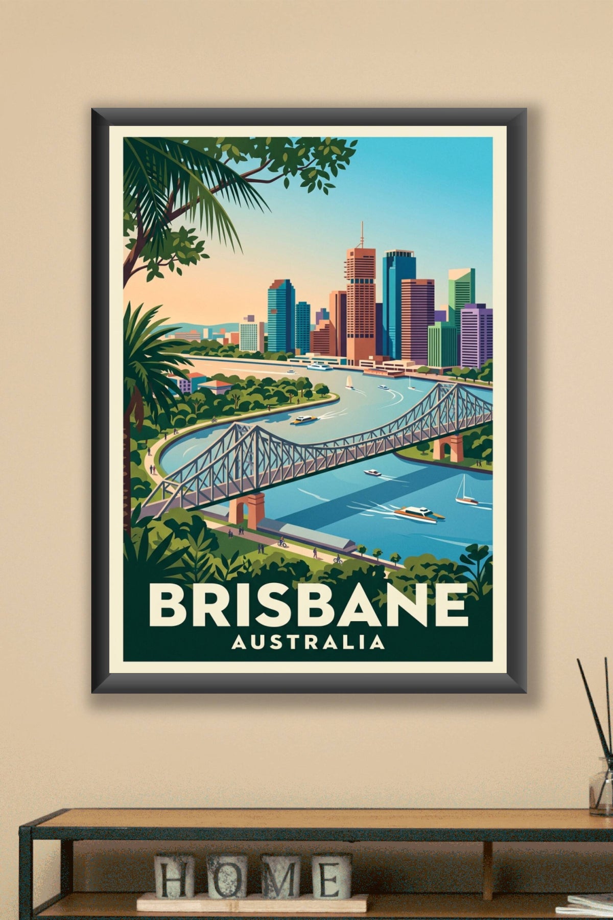 Affiche de Brisbane, Story Bridge Australie