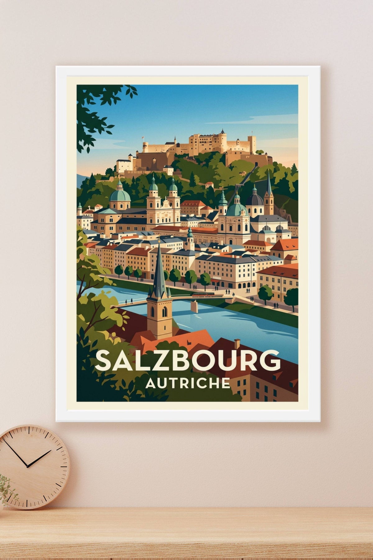 Poster de Salzbourg, affiche Autriche