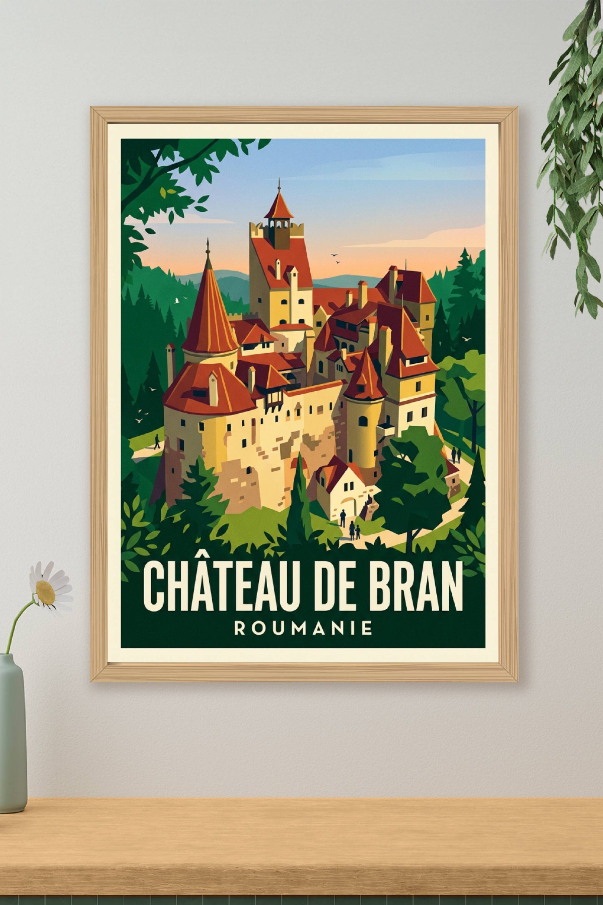Poster du Château de Bran, Roumanie | Afich