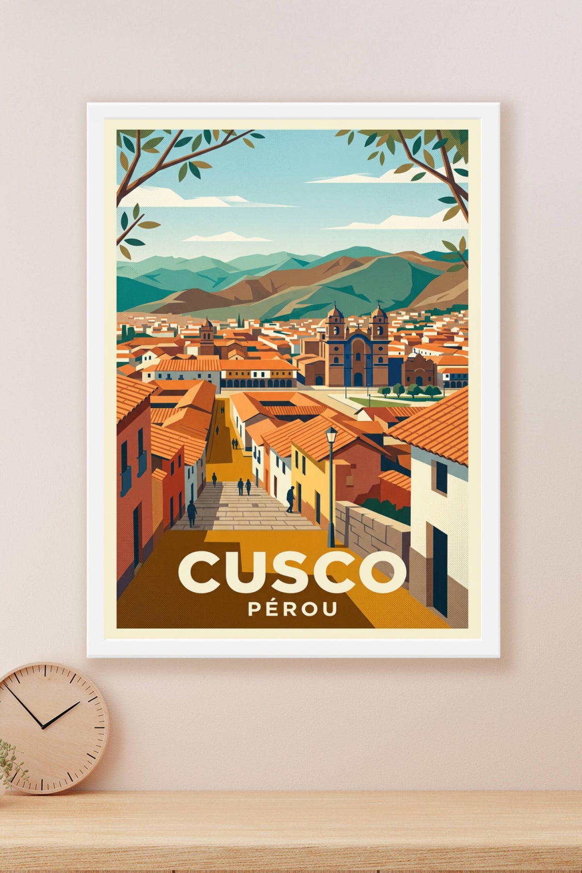 Affiche de Cusco, poster de la ville du Pérou