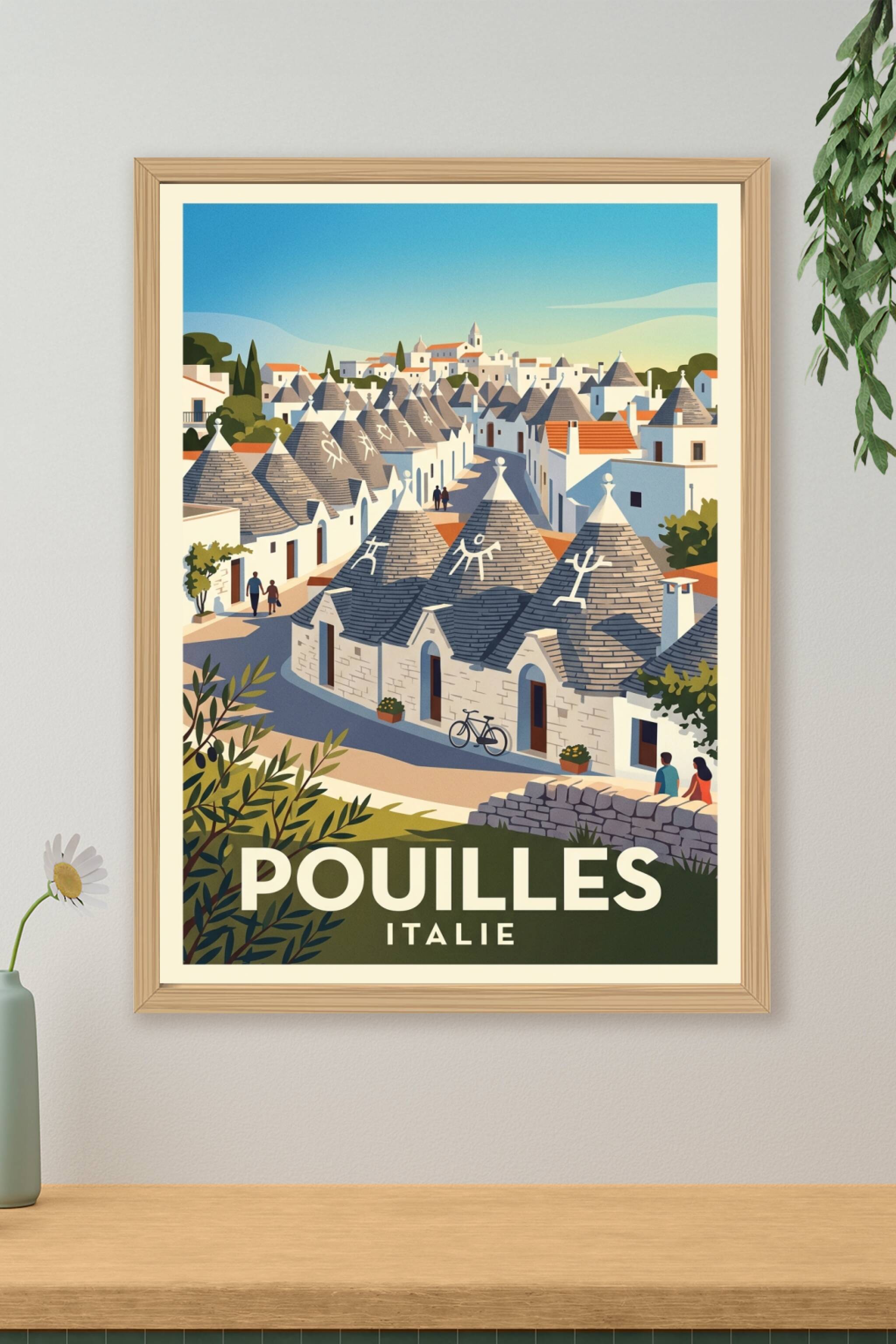 Affiche des Pouilles, Alberobello Italie | Afich