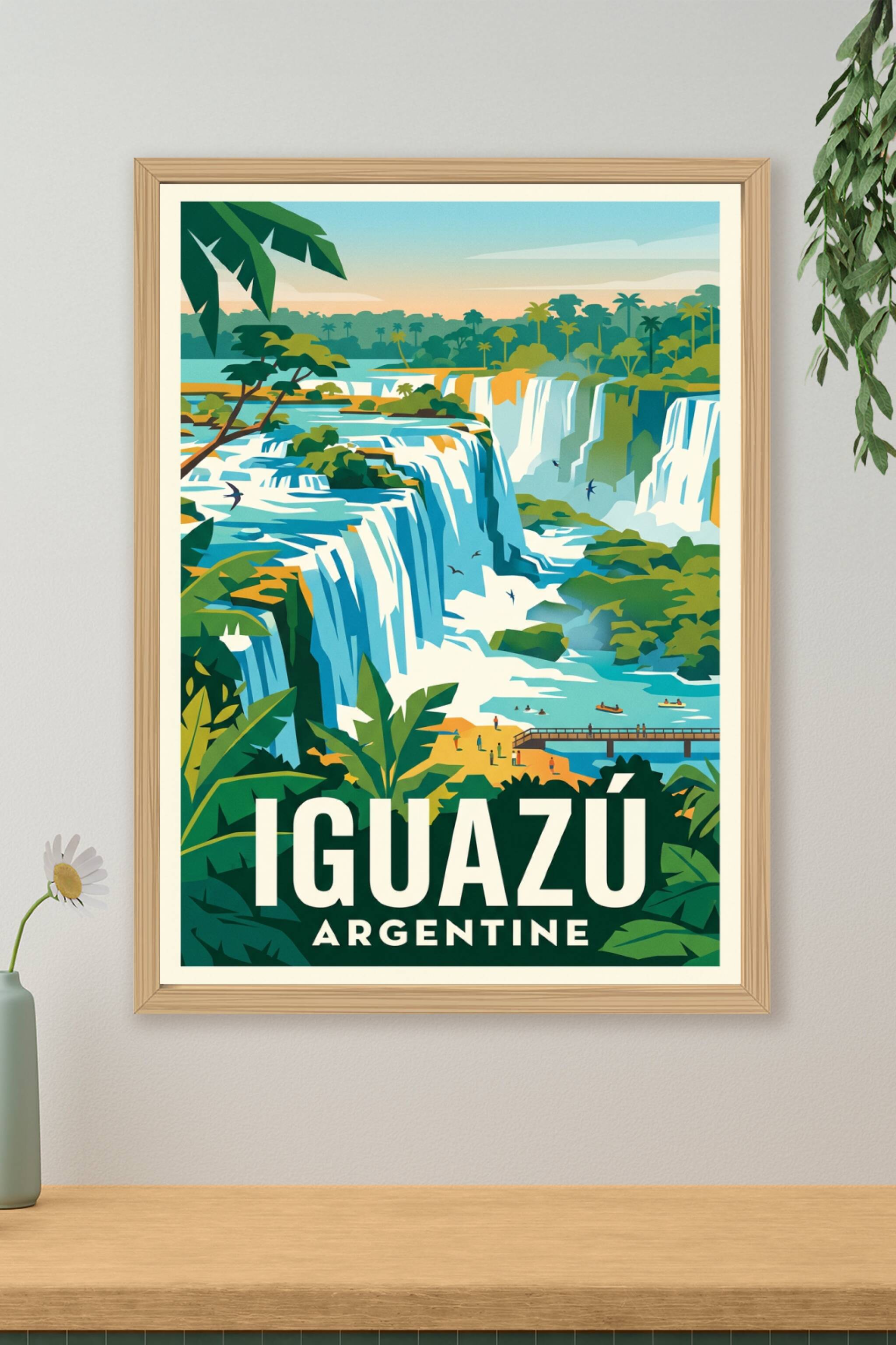 Affiche d'Iguazú, chutes d'eau Argentine | Afich