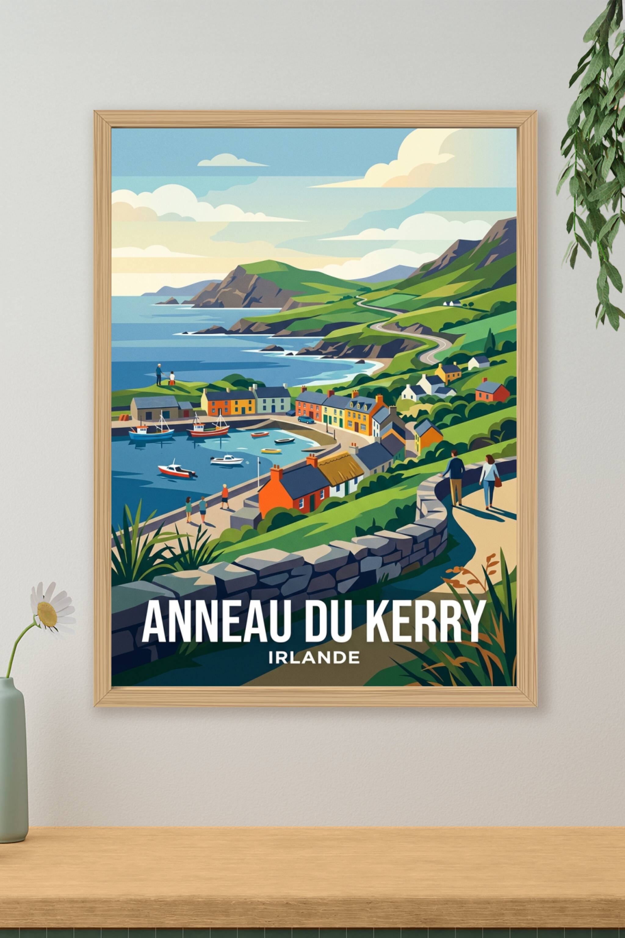 Affiche de l'Anneau du Kerry, poster Irlande | Afich