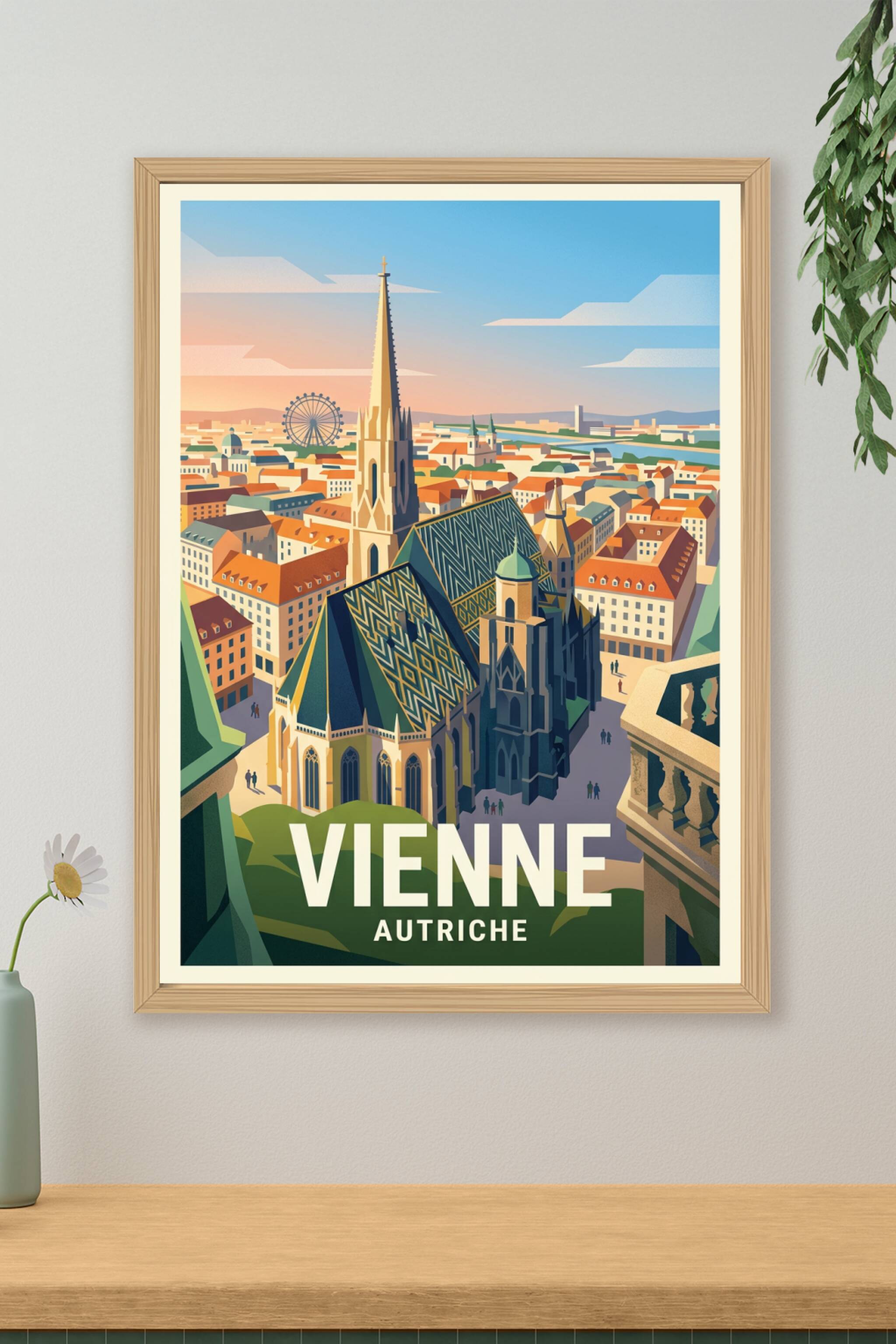 Affiche de Vienne, poster ville d'Autriche | Afich
