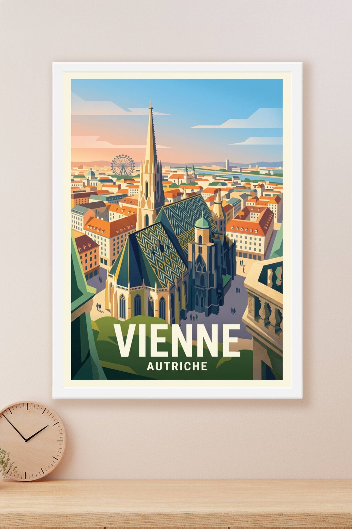 Affiche de Vienne, poster ville d'Autriche