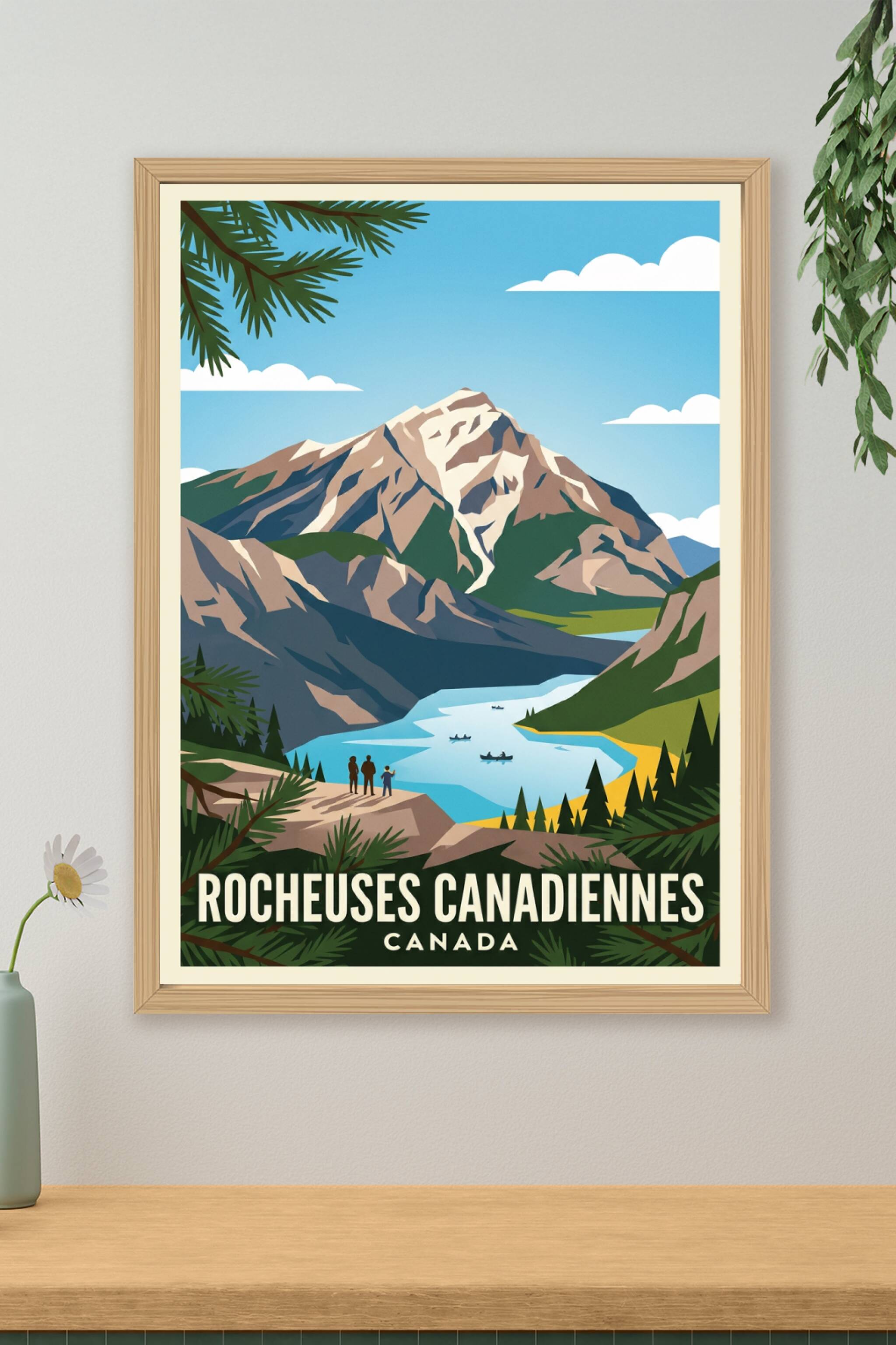 Affiche des Rocheuses Canadiennes, poster montagnes | Afich