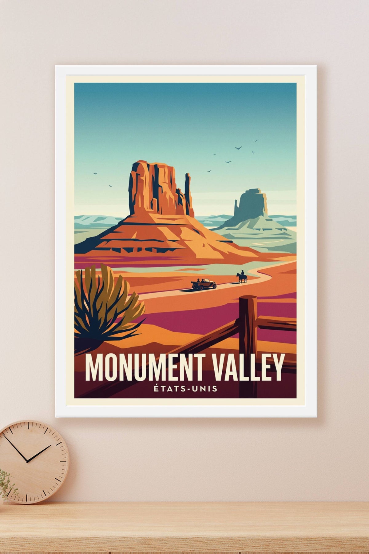 Poster de Monument Valley, affiche désert Arizona