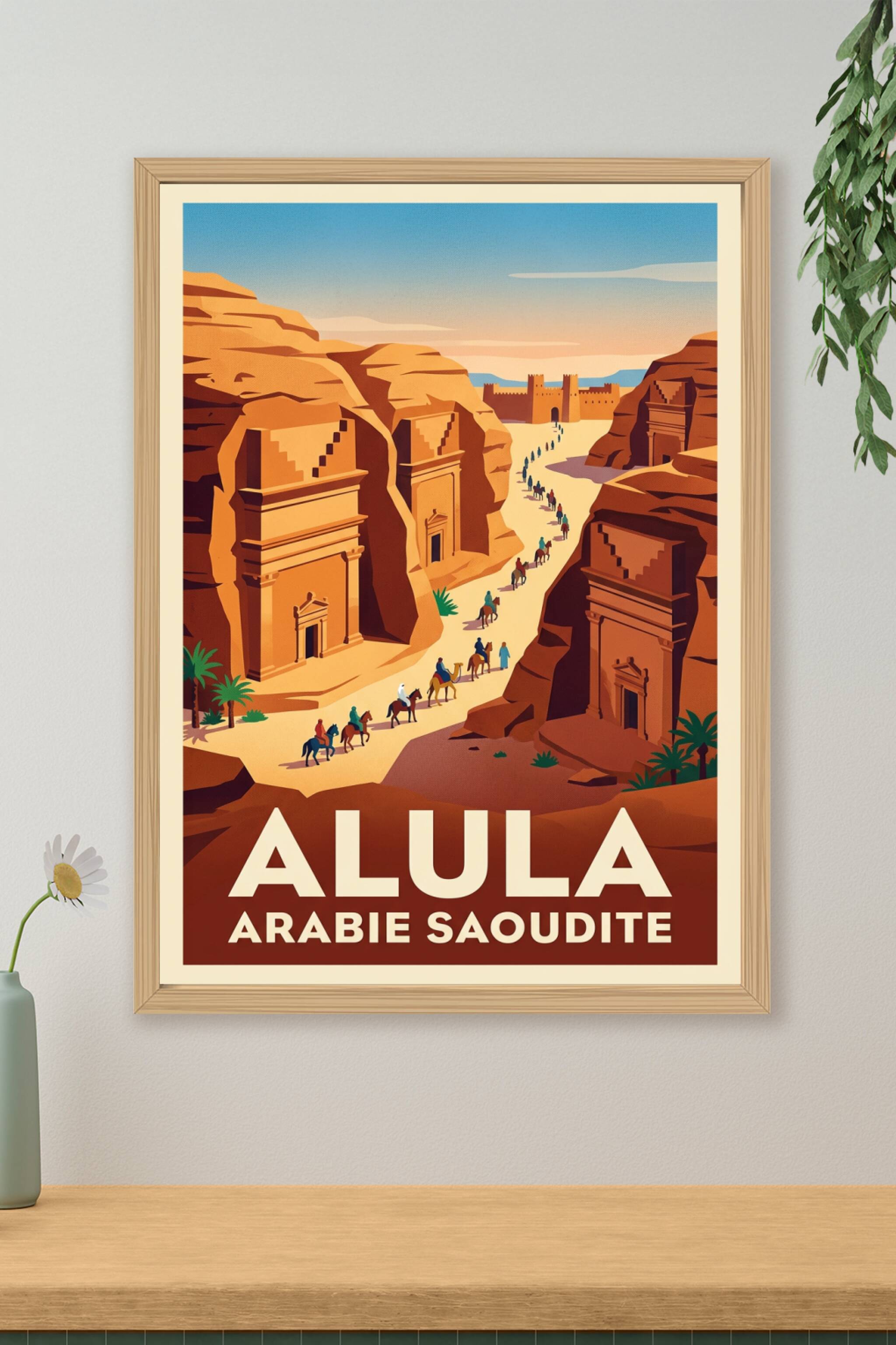 Affiche d'Alula, Hegra Arabie Saoudite | Afich