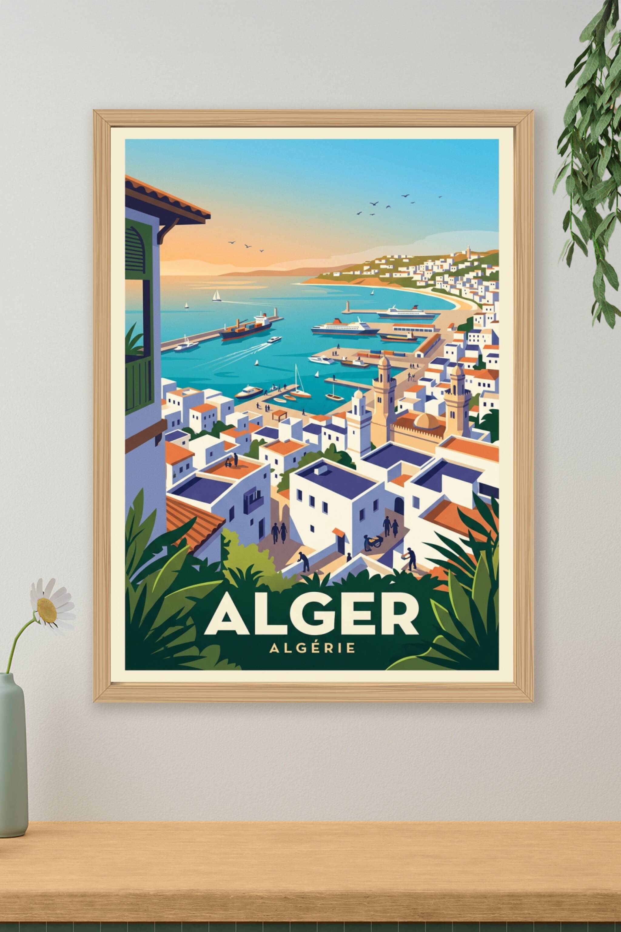 Affiche d'Alger, poster décoratif | Afich