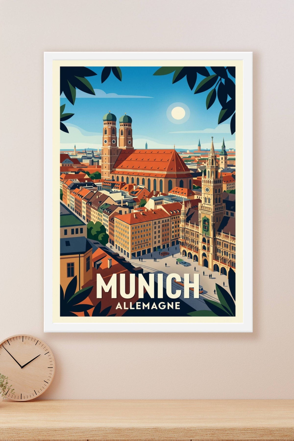 Poster de Munich, Marienplatz et Neues Rathaus