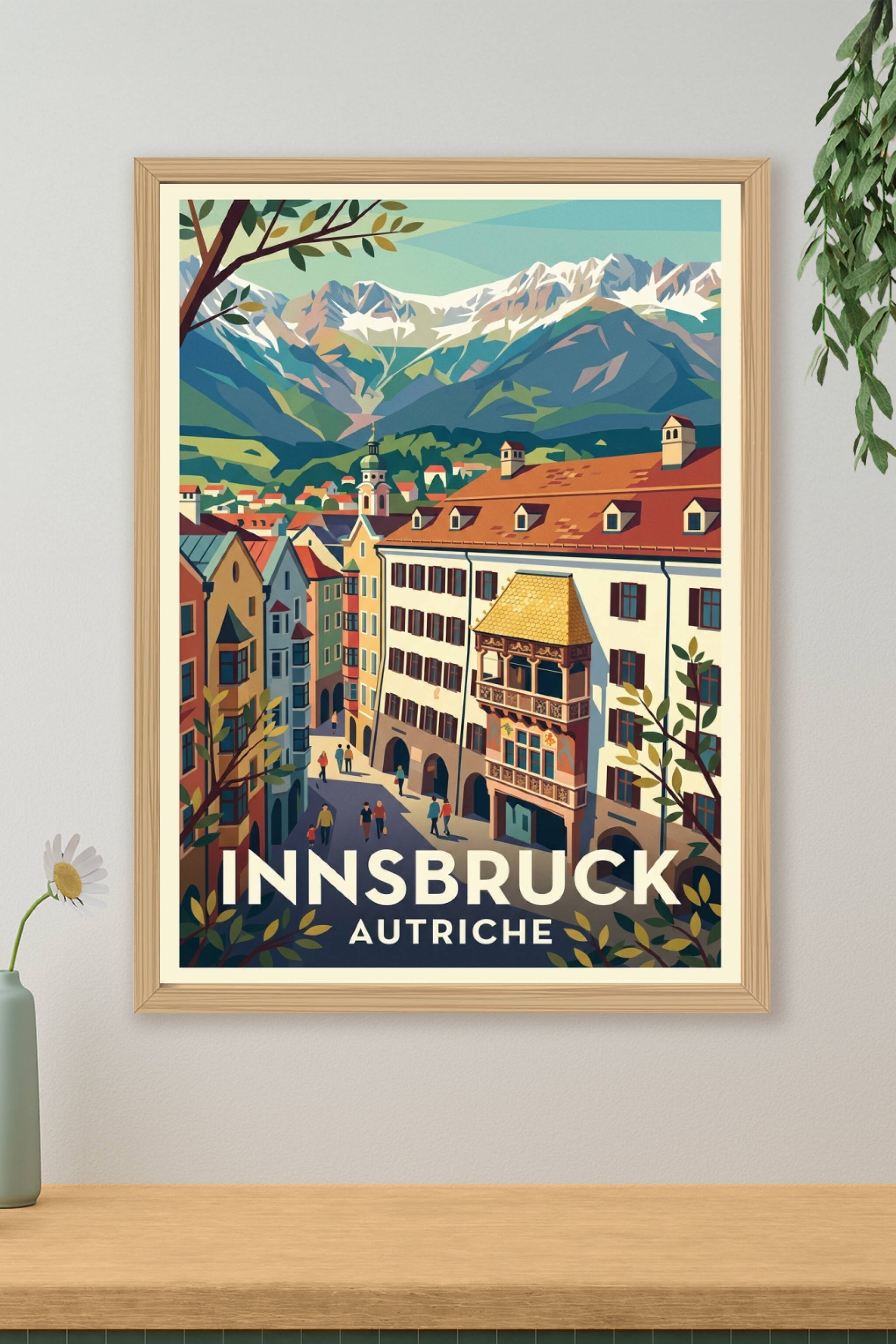 Poster d'Innsbruck, Petit Toit d'or | Afich