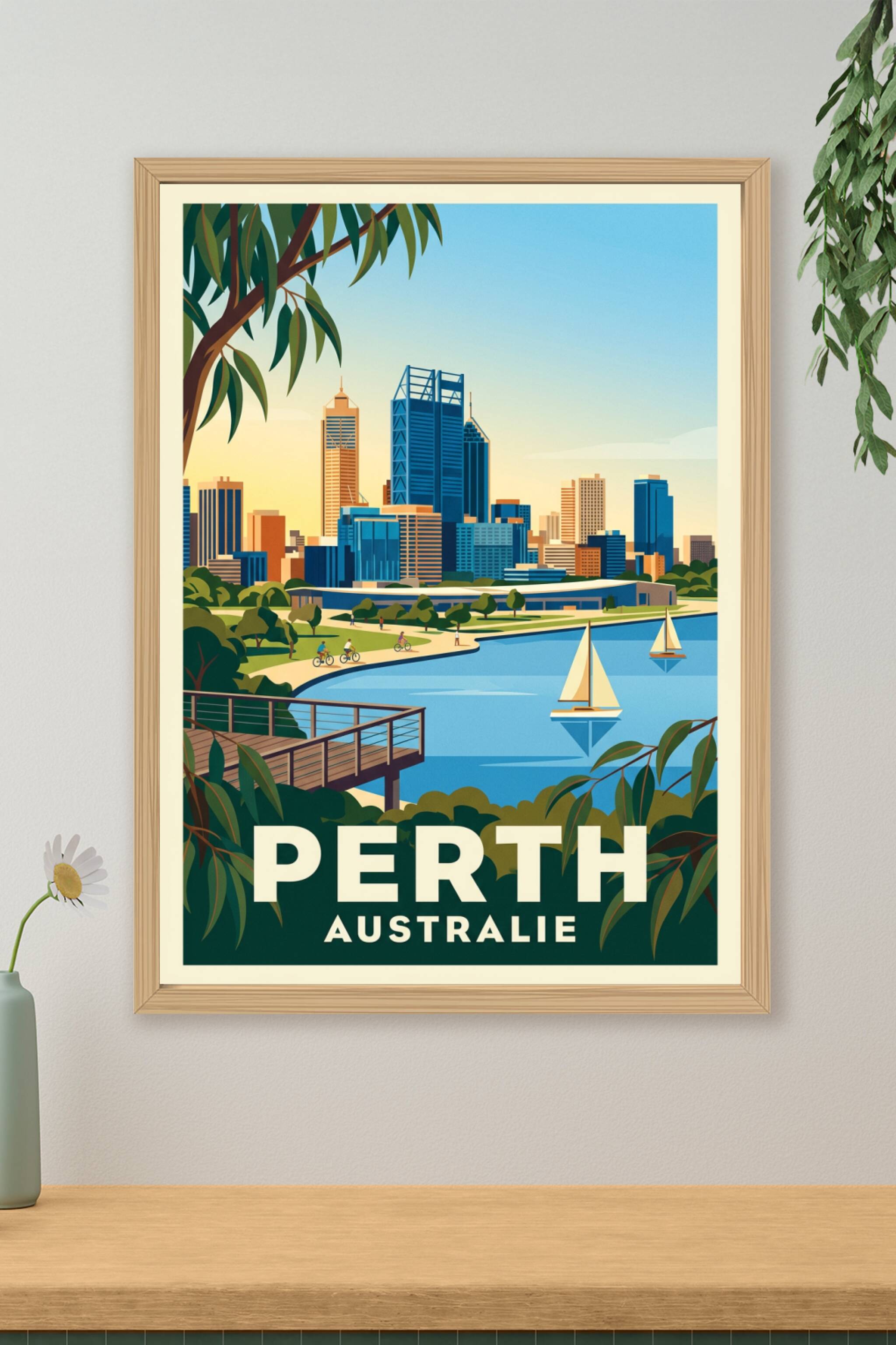 Poster de Perth, panorama Elizabeth Quay | Afich