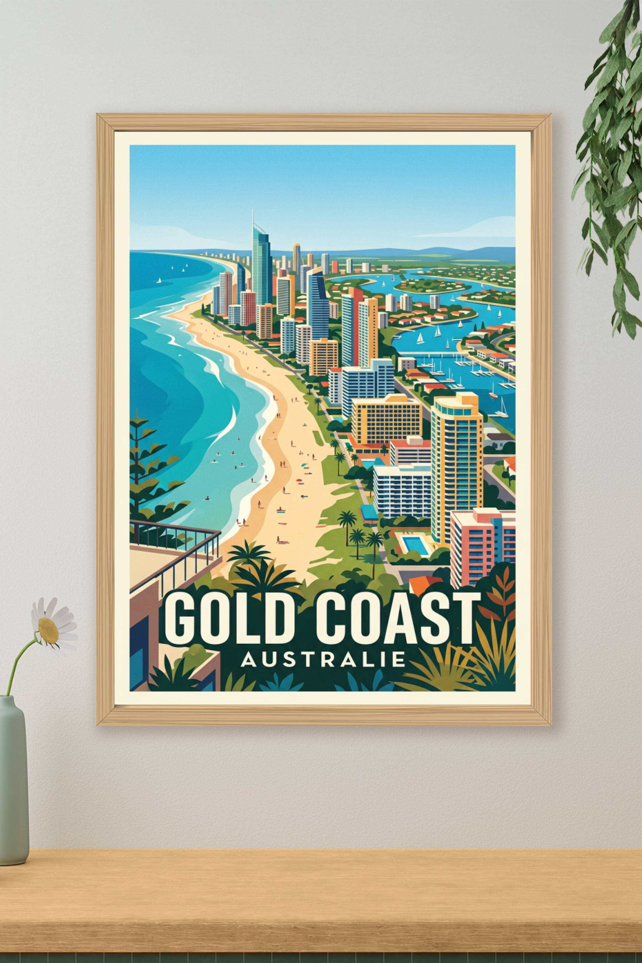 Affiche de Gold Coast, Surfers Paradise | Afich