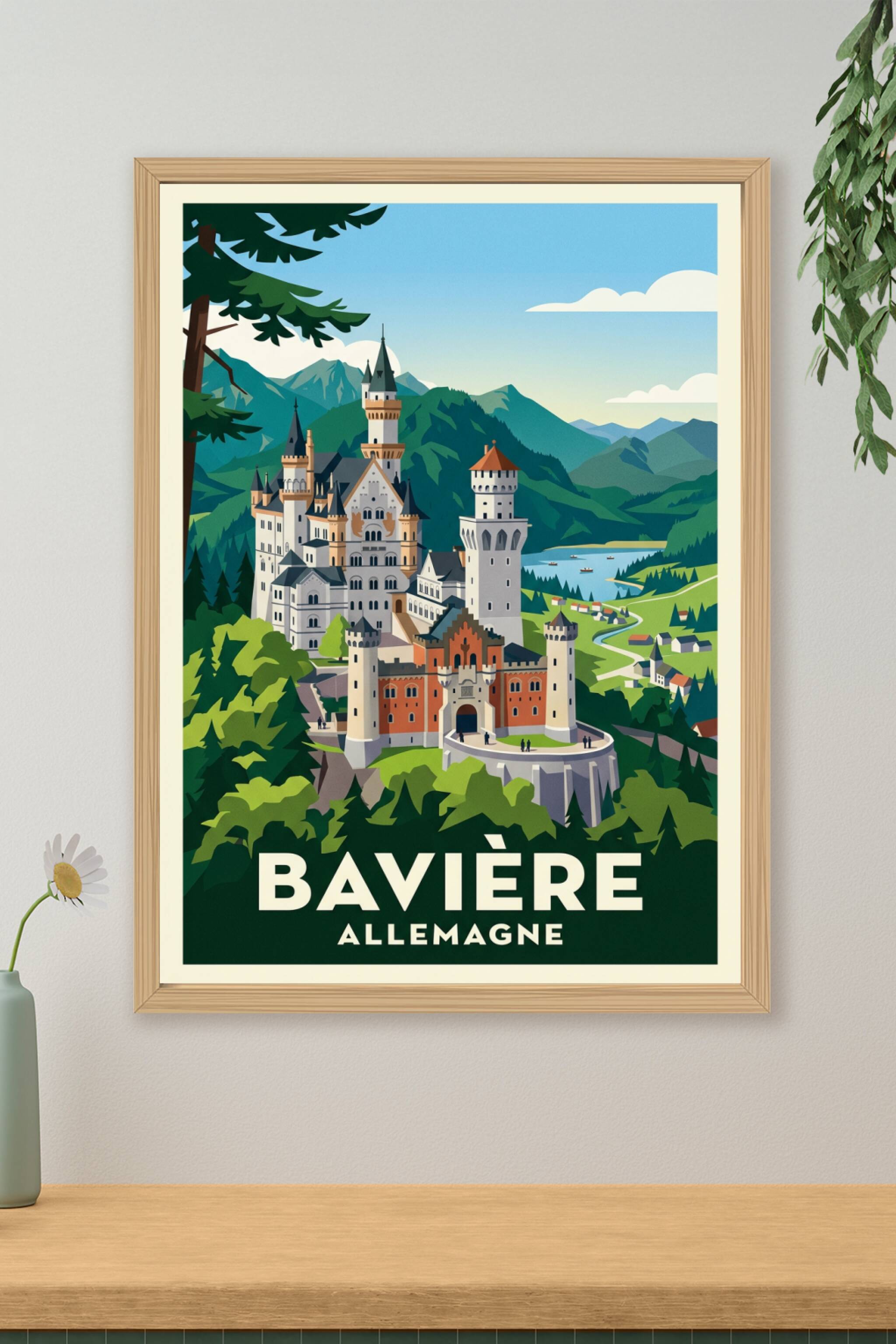 Affiche de Bavière, Neuschwanstein | Afich