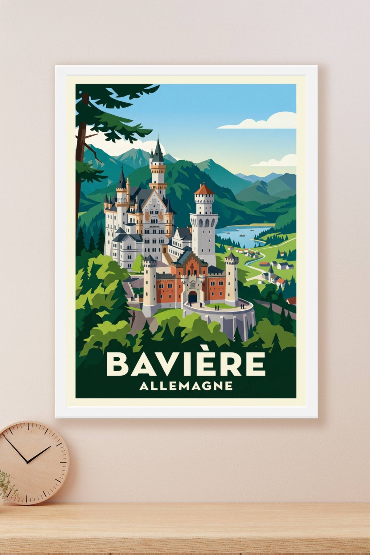 Affiche de Bavière, Neuschwanstein