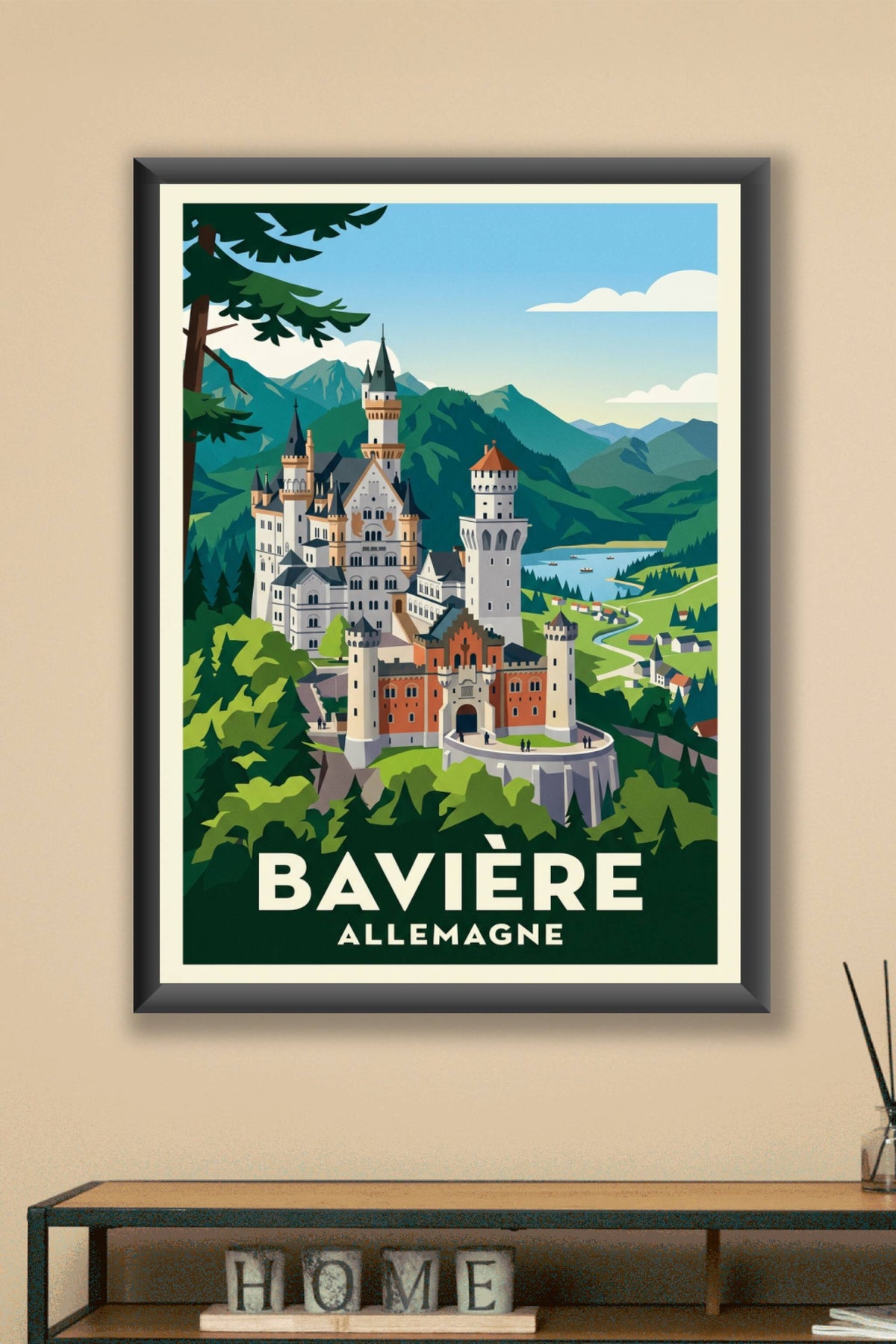Affiche de Bavière, Neuschwanstein