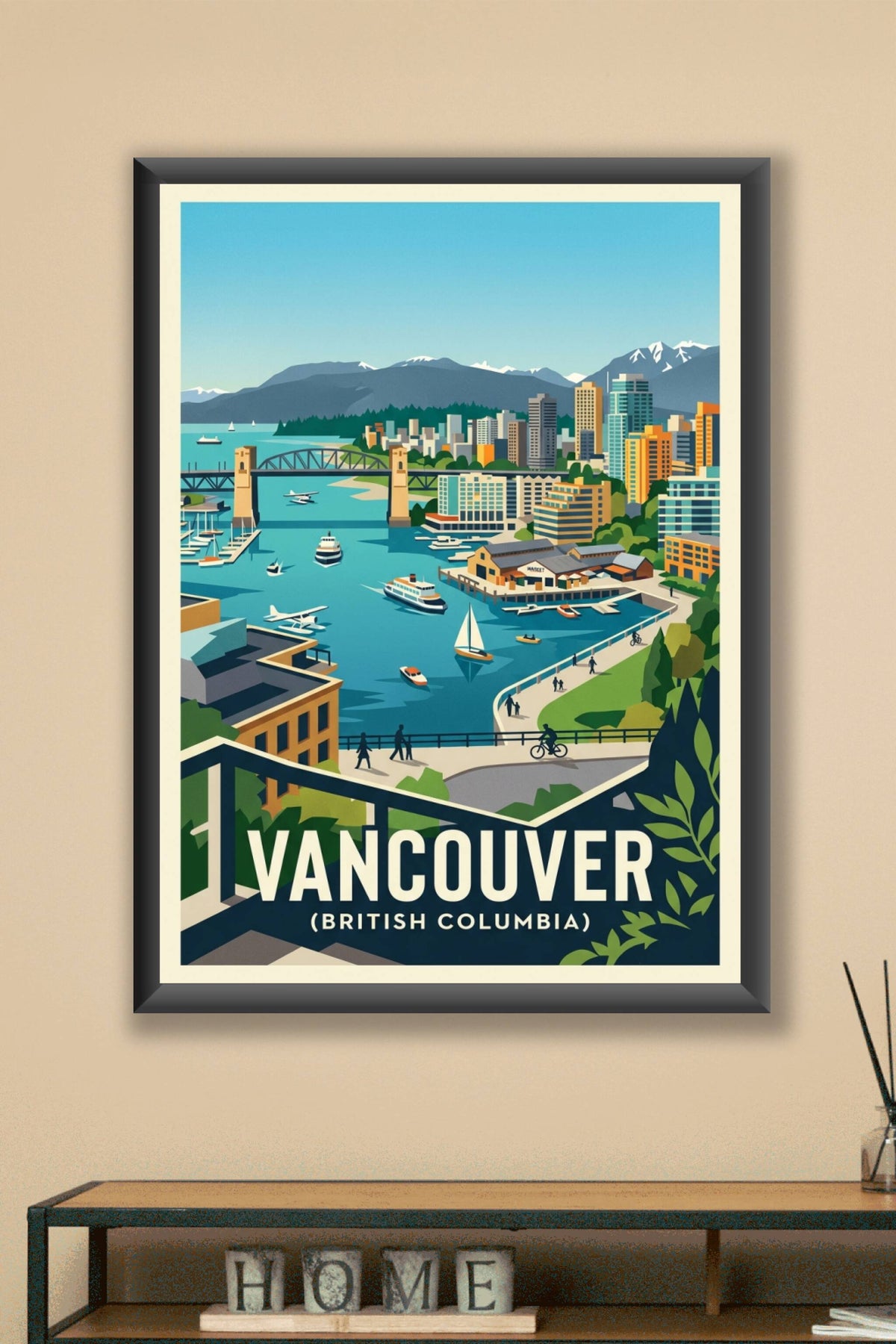 Affiche de Vancouver, poster de British Columbia