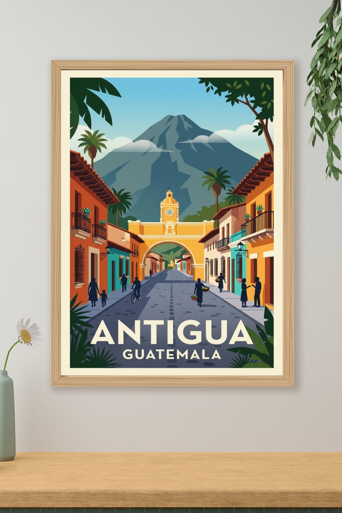 Poster d'Antigua, Guatemala et son arche