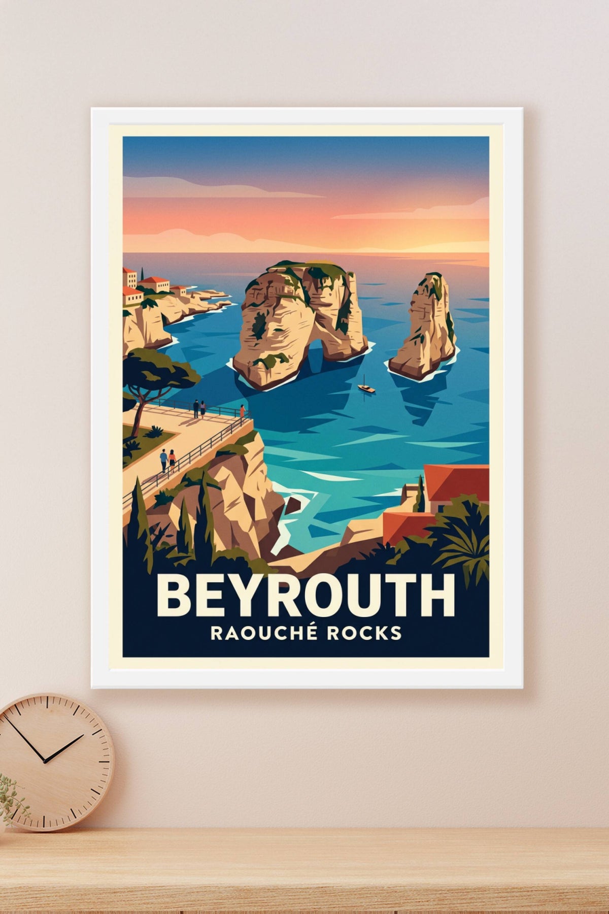 Affiche de Beyrouth, Raouché Rocks
