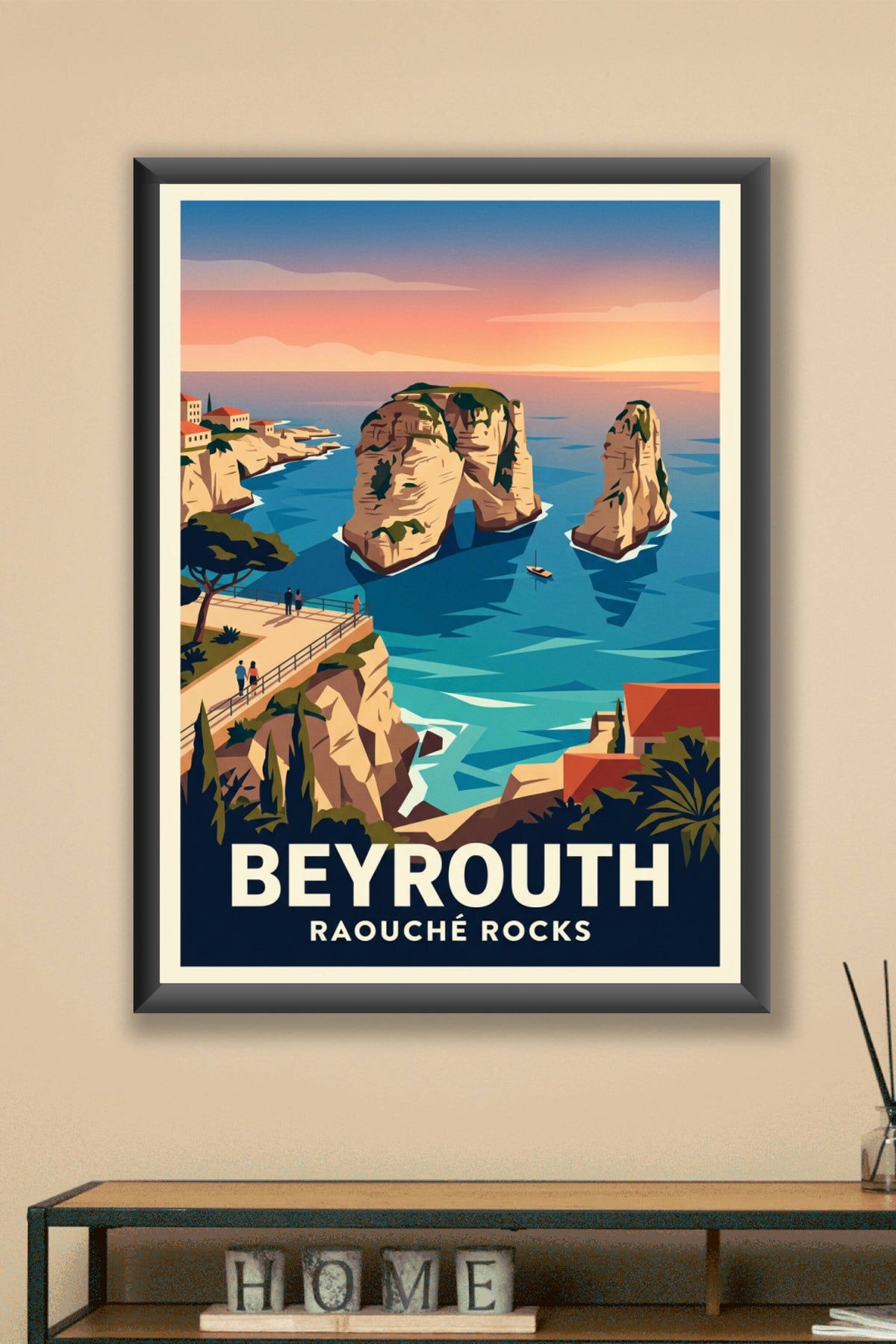 Affiche de Beyrouth, Raouché Rocks