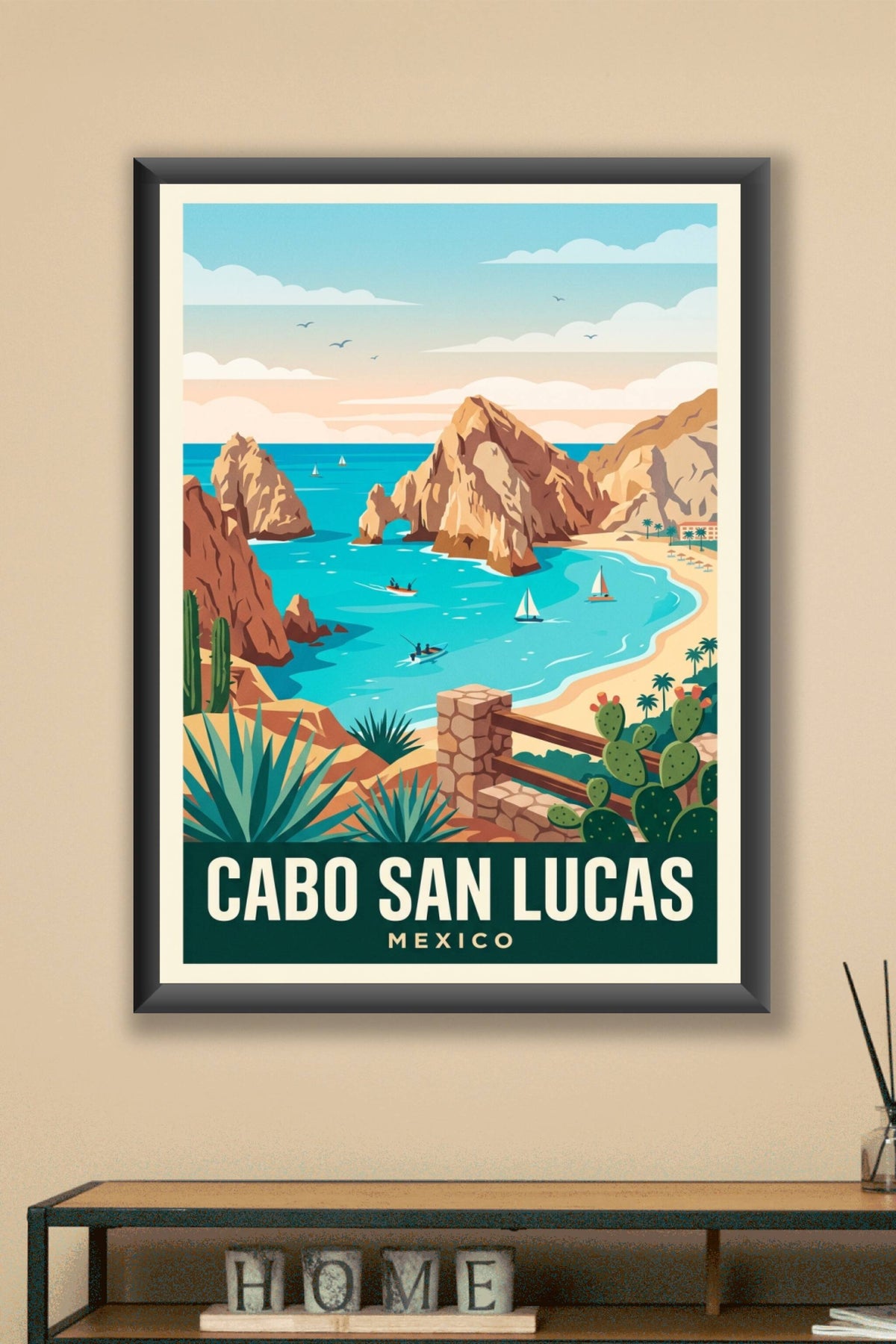 Affiche Cabo San Lucas, poster Mexique