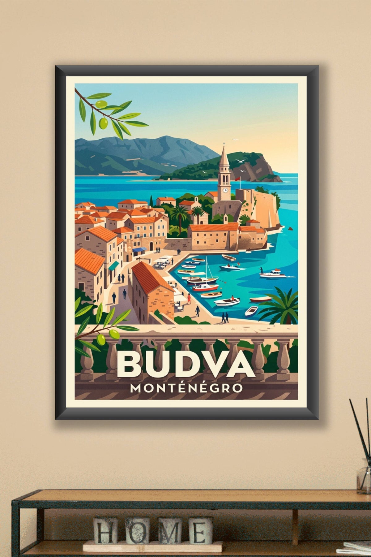 Poster de Budva, affiche Montenegro