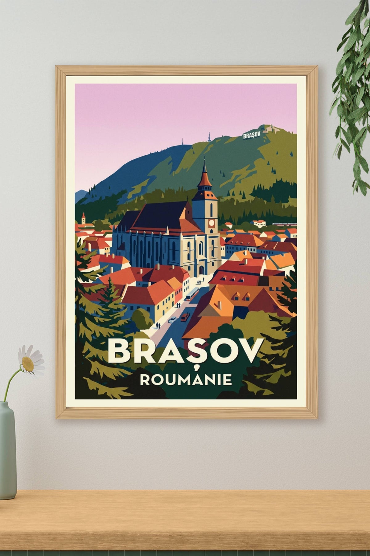 Affiche de Brașov, poster de la Roumanie