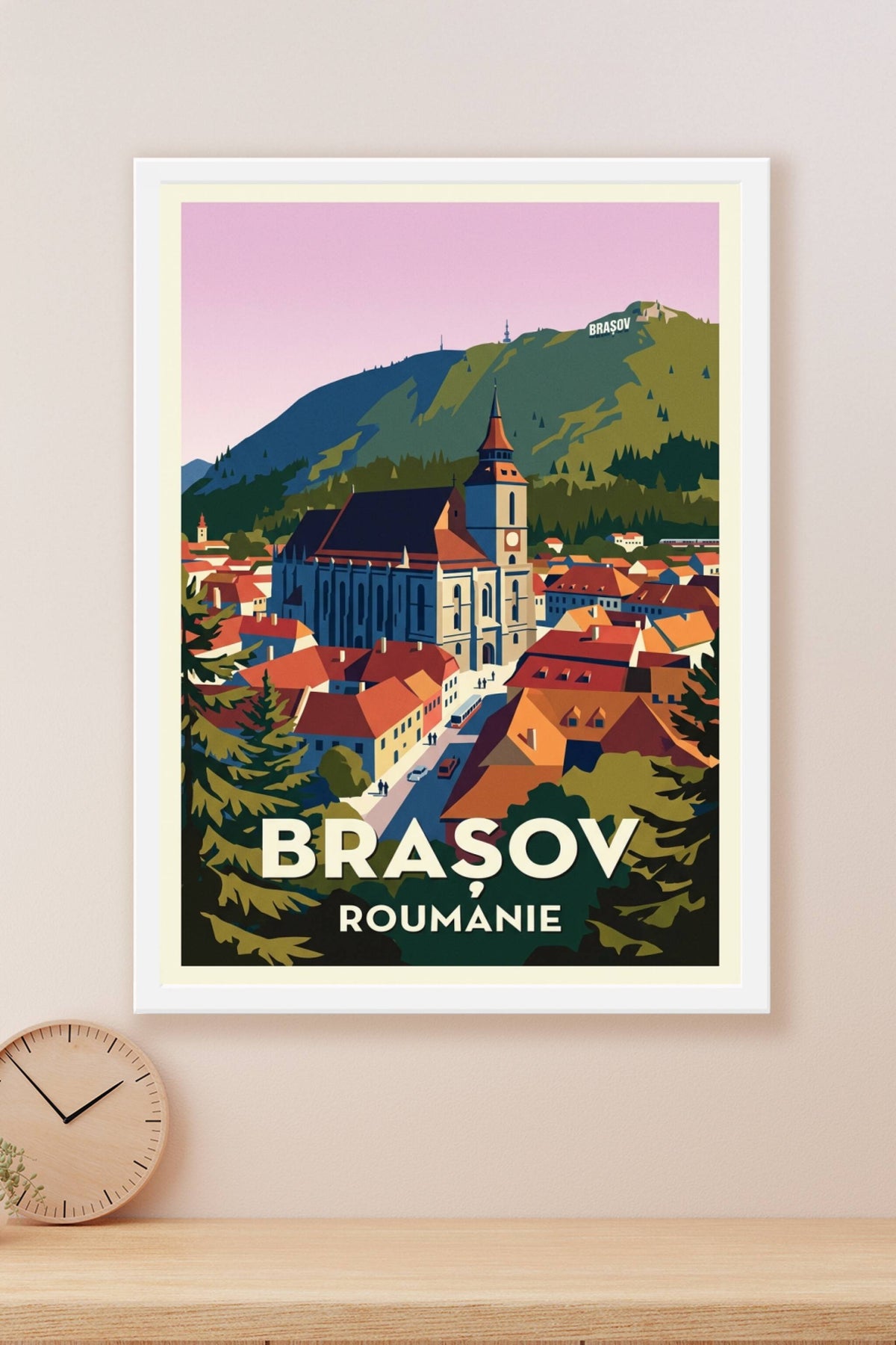Affiche de Brașov, poster de la Roumanie