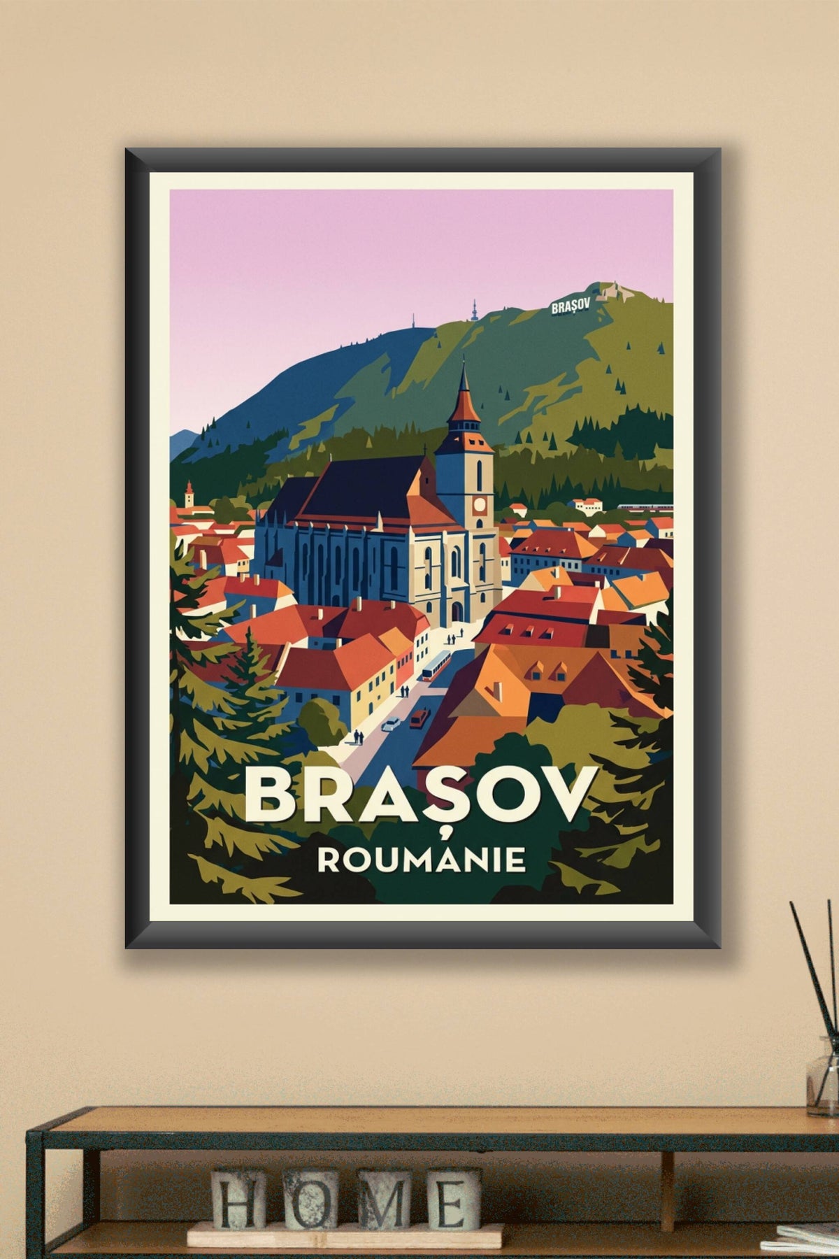 Affiche de Brașov, poster de la Roumanie