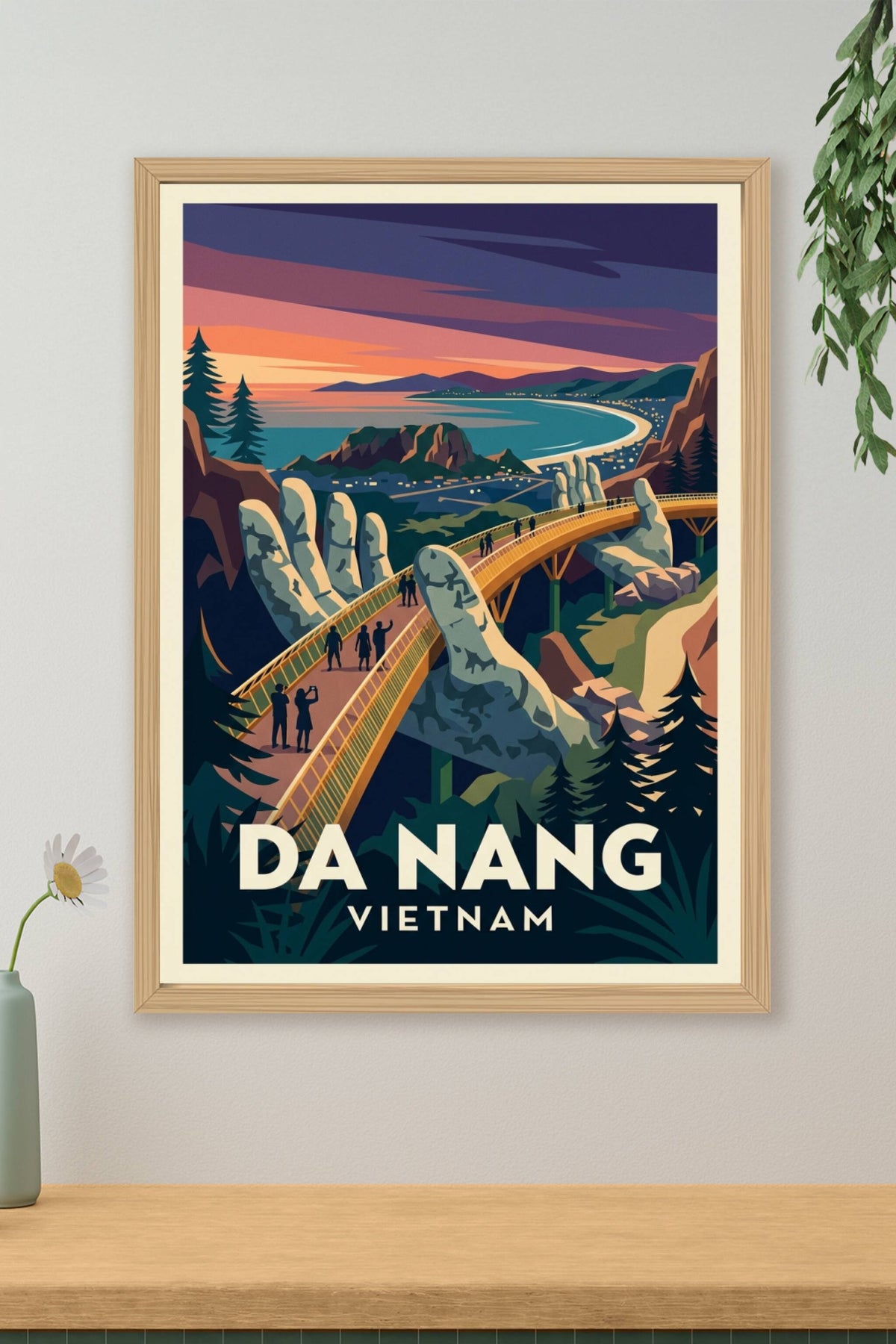 Affiche de Da Nang, Pont d'Or du Vietnam