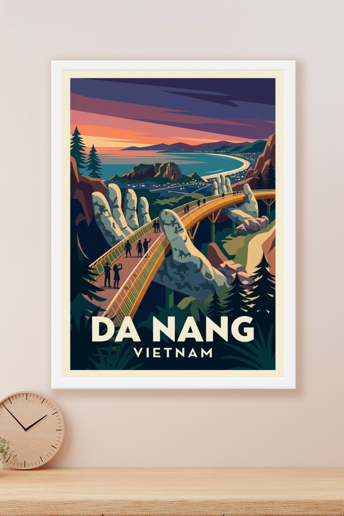 Affiche de Da Nang, Pont d'Or du Vietnam