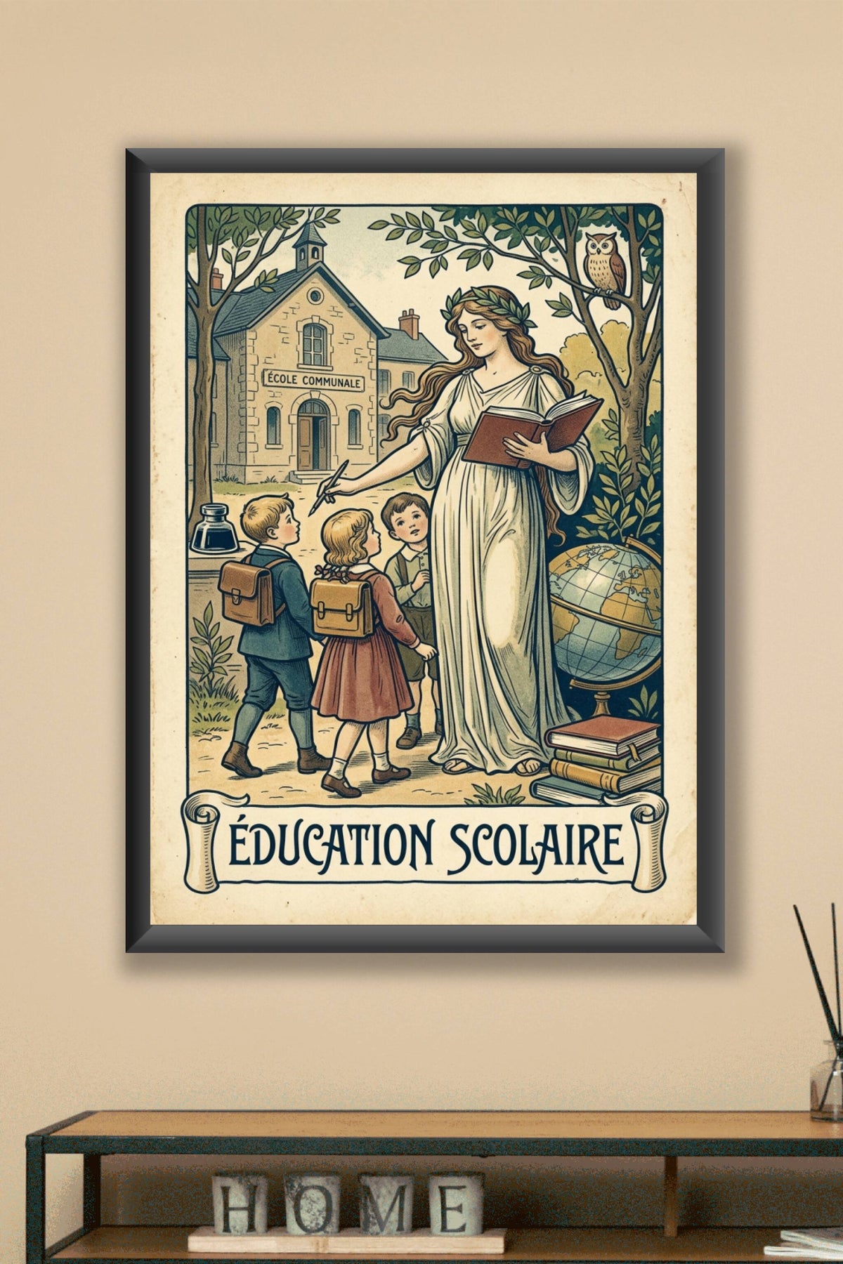 Affiche d'Éducation Scolaire, poster vintage