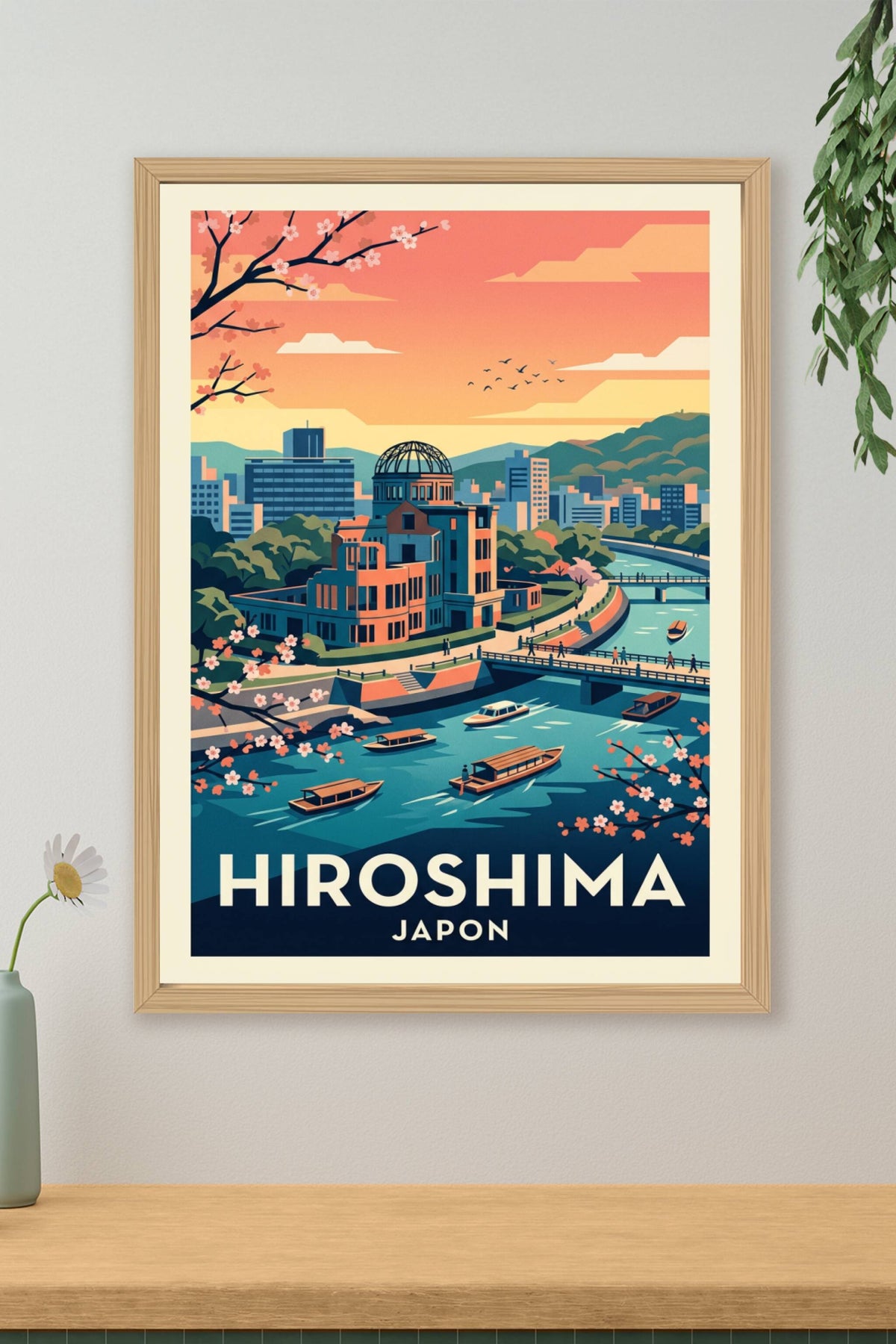 Affiche d'Hiroshima, Itsukushima Shrine