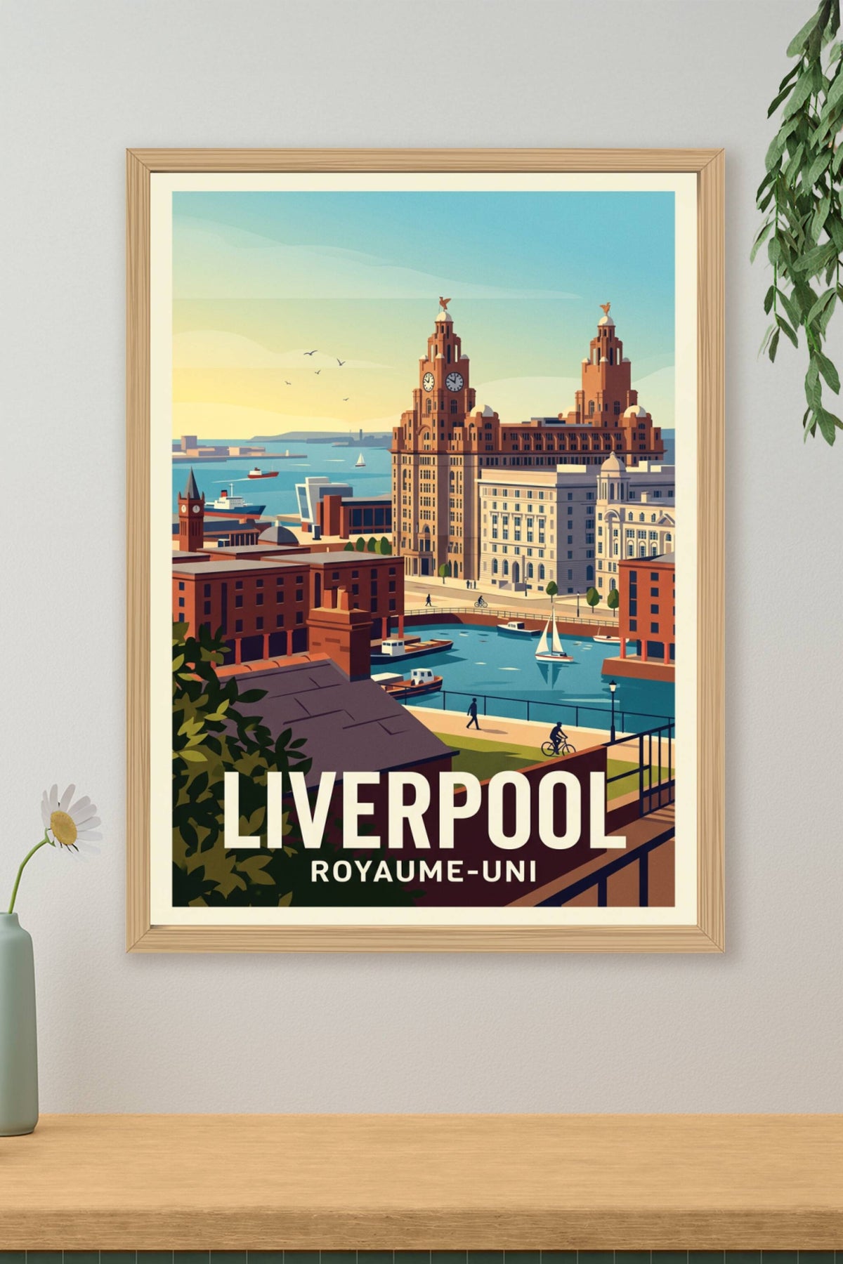 Affiche Liverpool, Royal Liver Building · poster d'art de Liverpool, Royal Liver Building