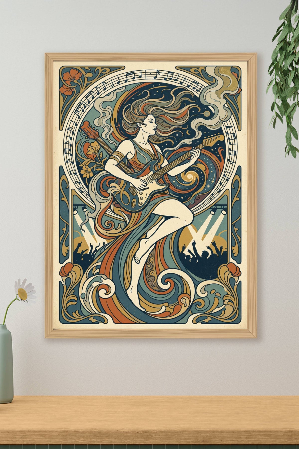 Affiche rock vintage, poster de concert