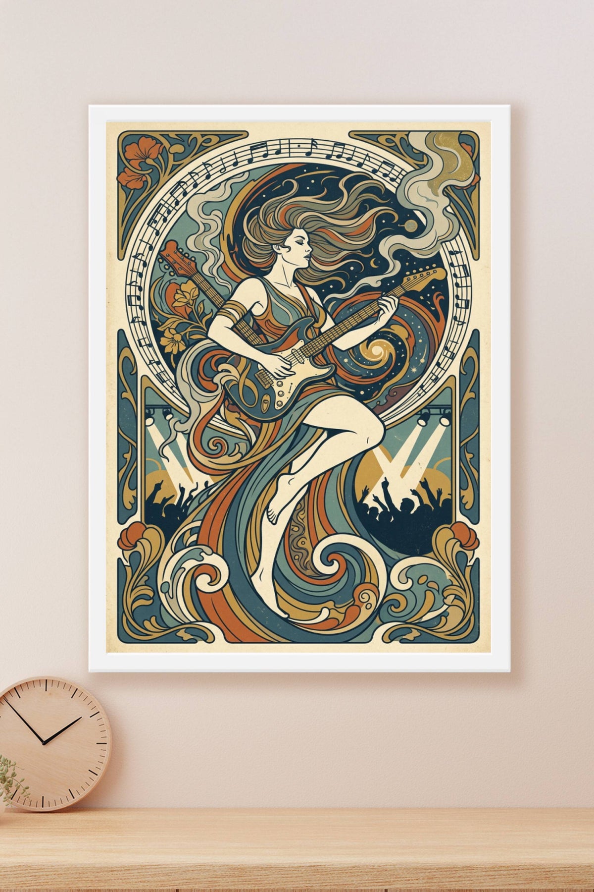 Affiche rock vintage, poster de concert